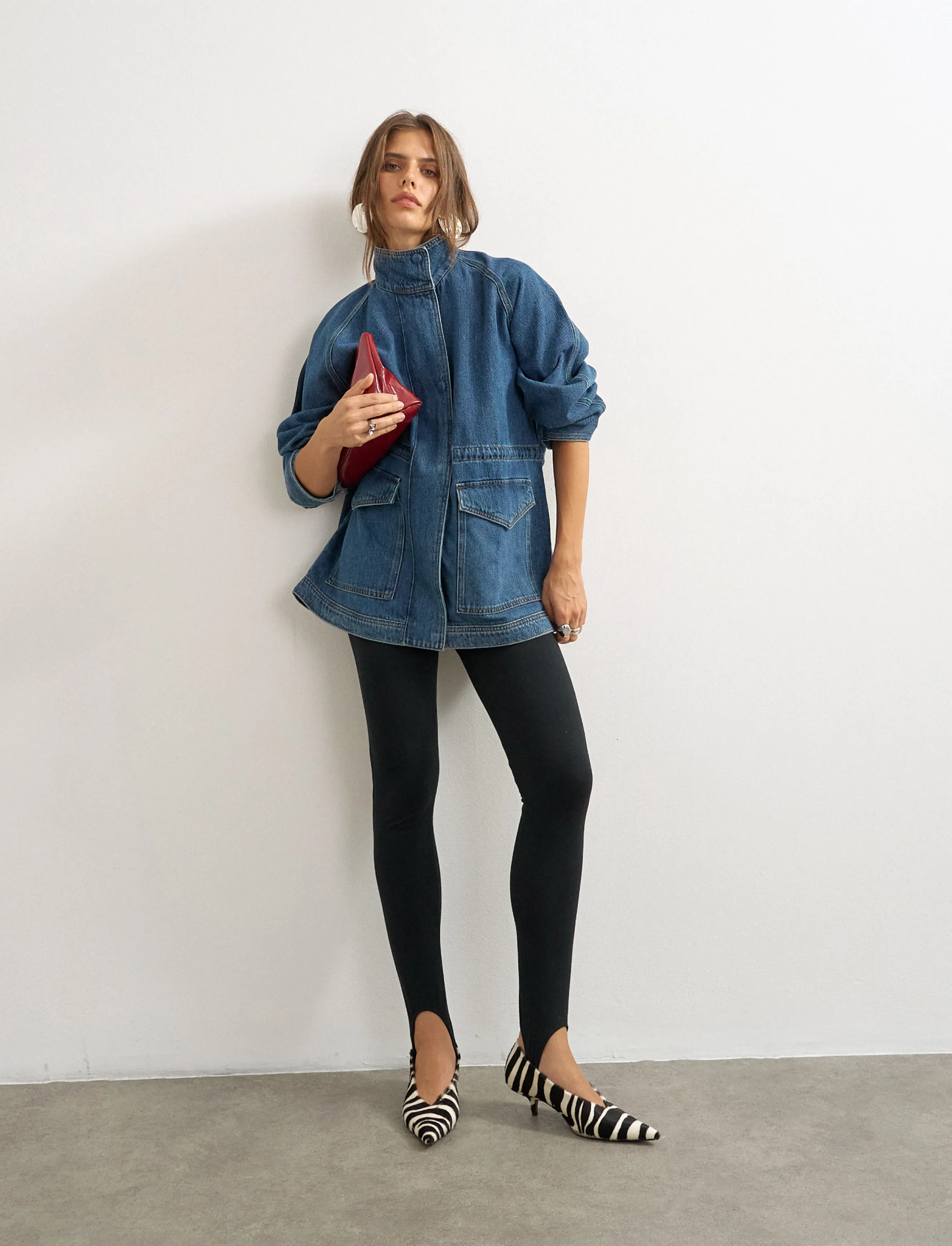 Topshop TSEJA OVERSIZED DENIM JACKET DNM - Neuheiten - MEDIUM BLUE DENIM / blue