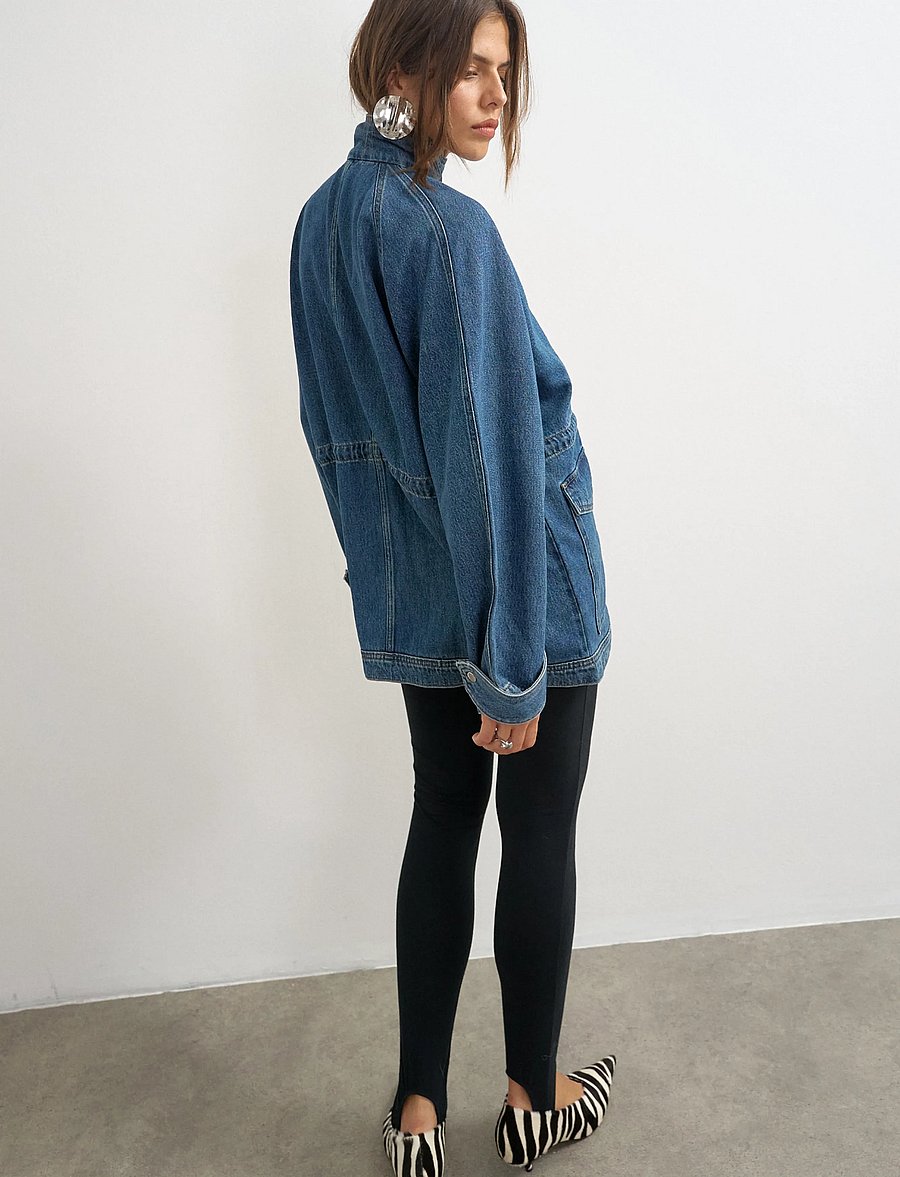 Topshop - TSEJA OVERSIZED DENIM JACKET DNM - jeansjacken - medium blue denim - 3