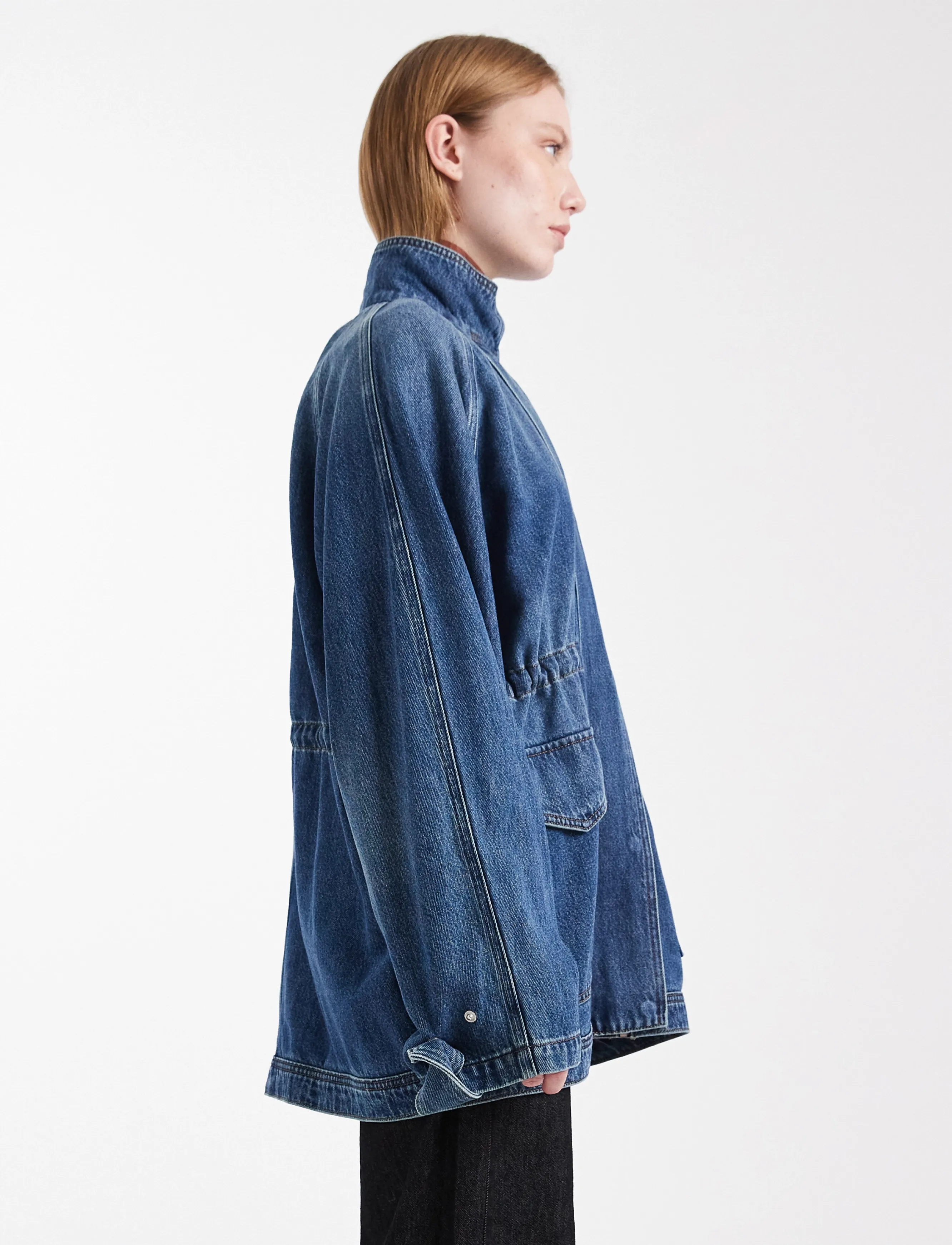 TOPSHOP Tseja Oversized Denim Jacket Dnm jackor dam – bild 5