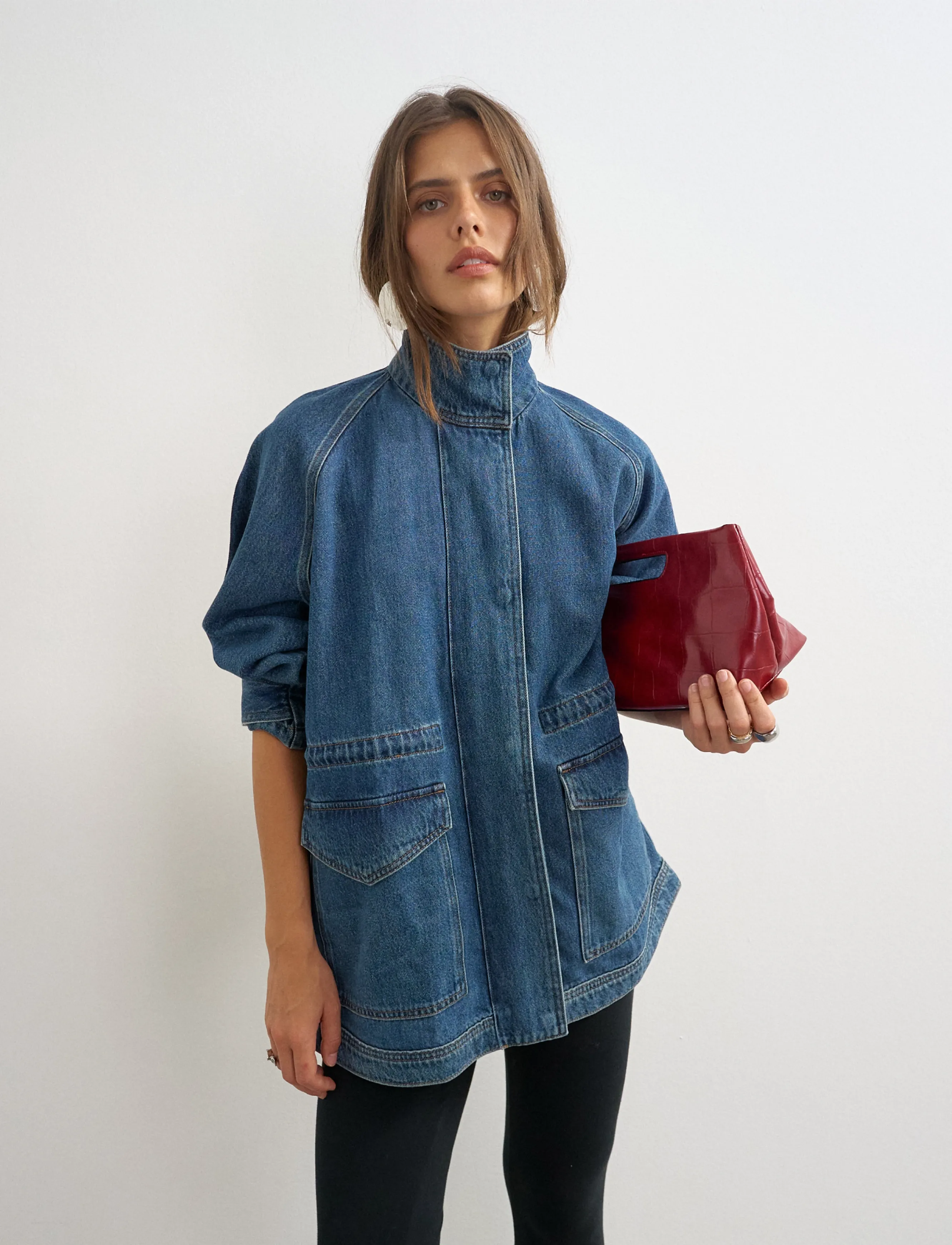 TOPSHOP Tseja Oversized Denim Jacket Dnm jackor dam – bild 6