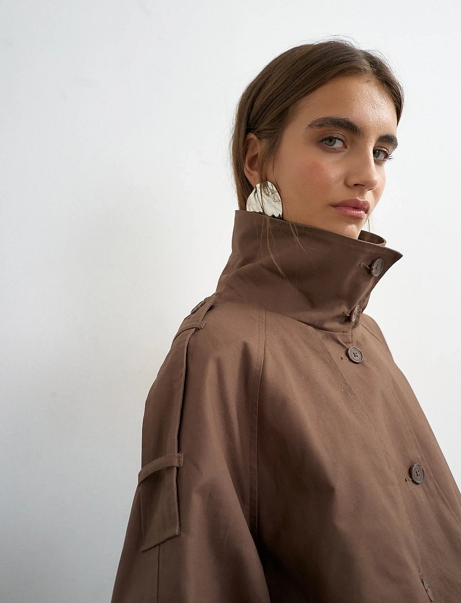 Topshop - TSHABA CROPPED TRENCHCOAT OTW - vihmamantlid - red heart - 4