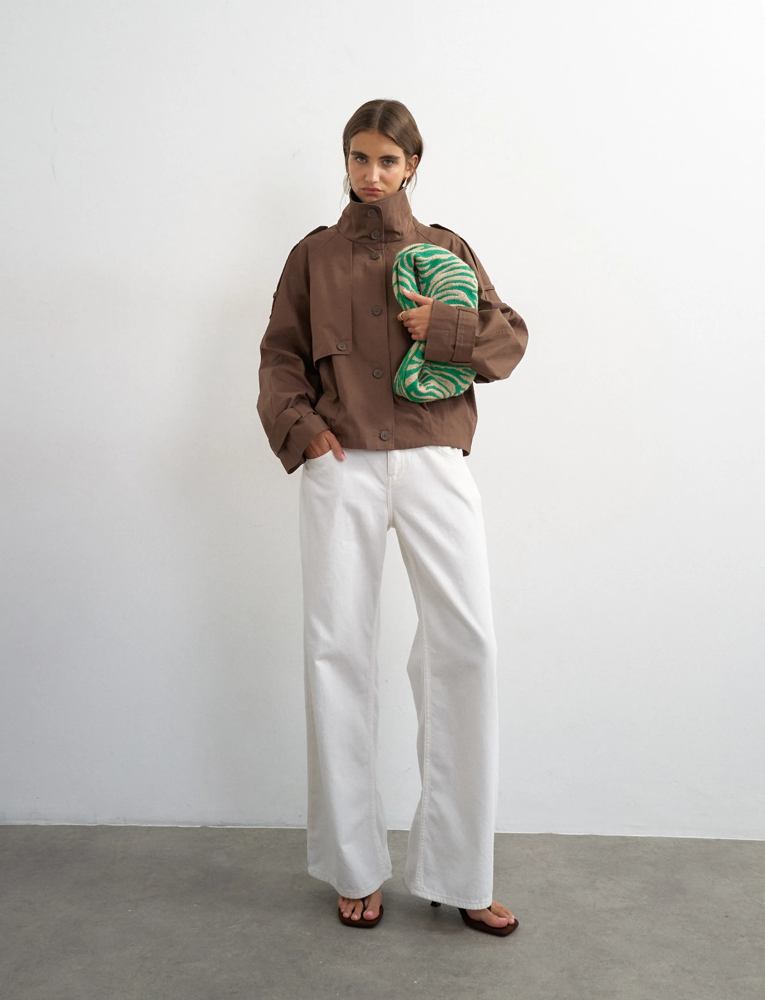 Topshop - TSHABA CROPPED TRENCHCOAT OTW - vihmamantlid - red heart - 5