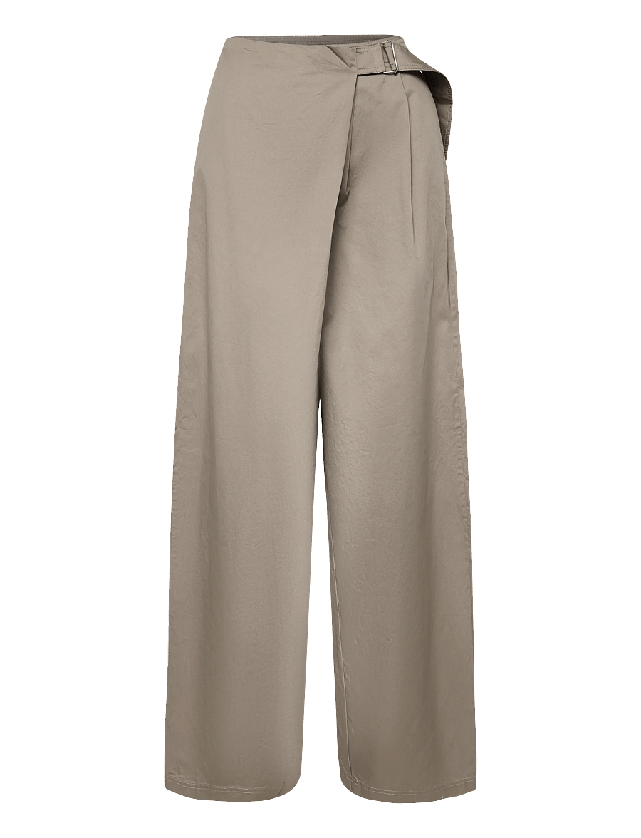 Topshop - TSHIMA TECHY TROUSERS OTW - laia säärega püksid - mushroom - 1