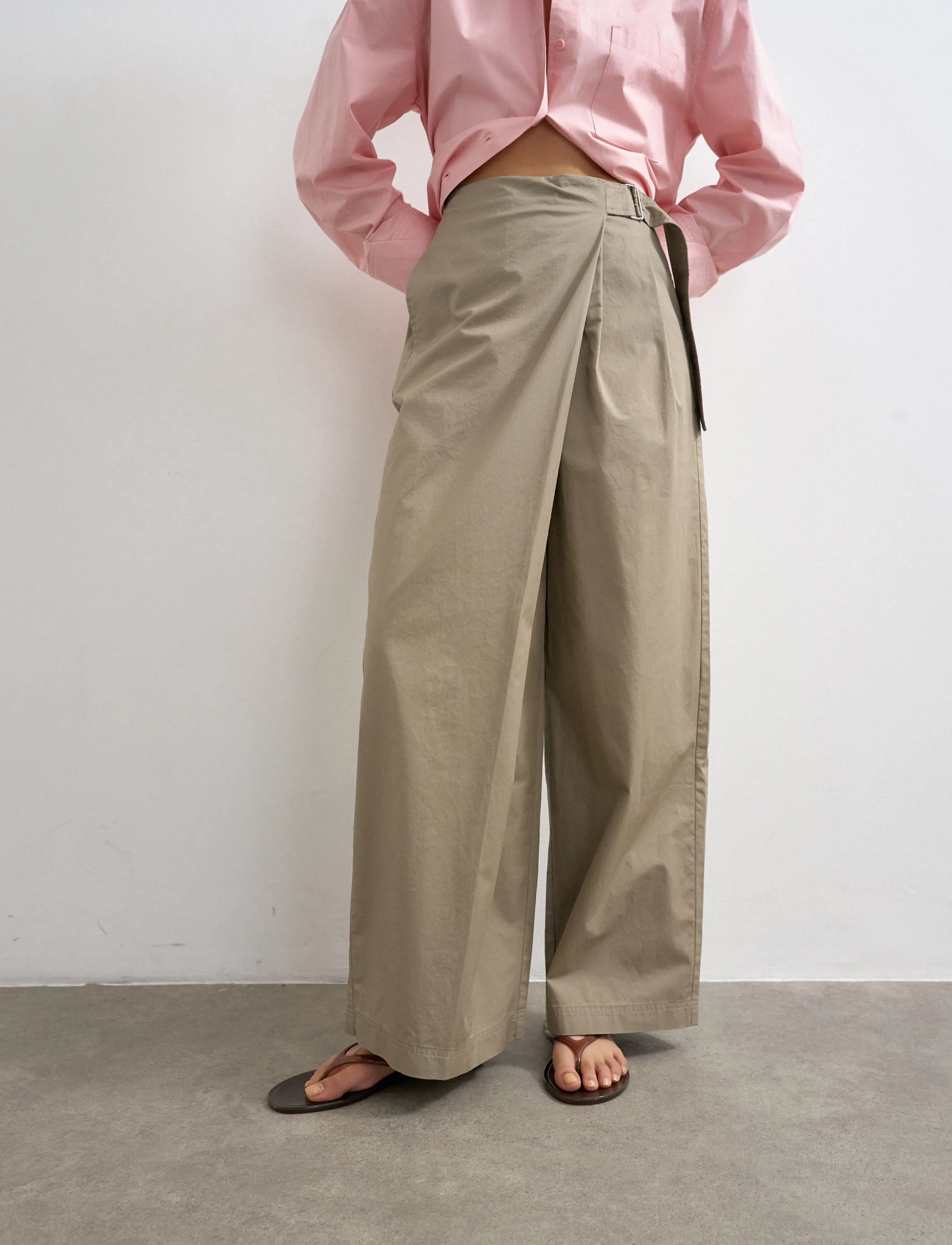 Topshop TSHIMA TECHY TROUSERS OTW - Igapäevane stiil - MUSHROOM / beige