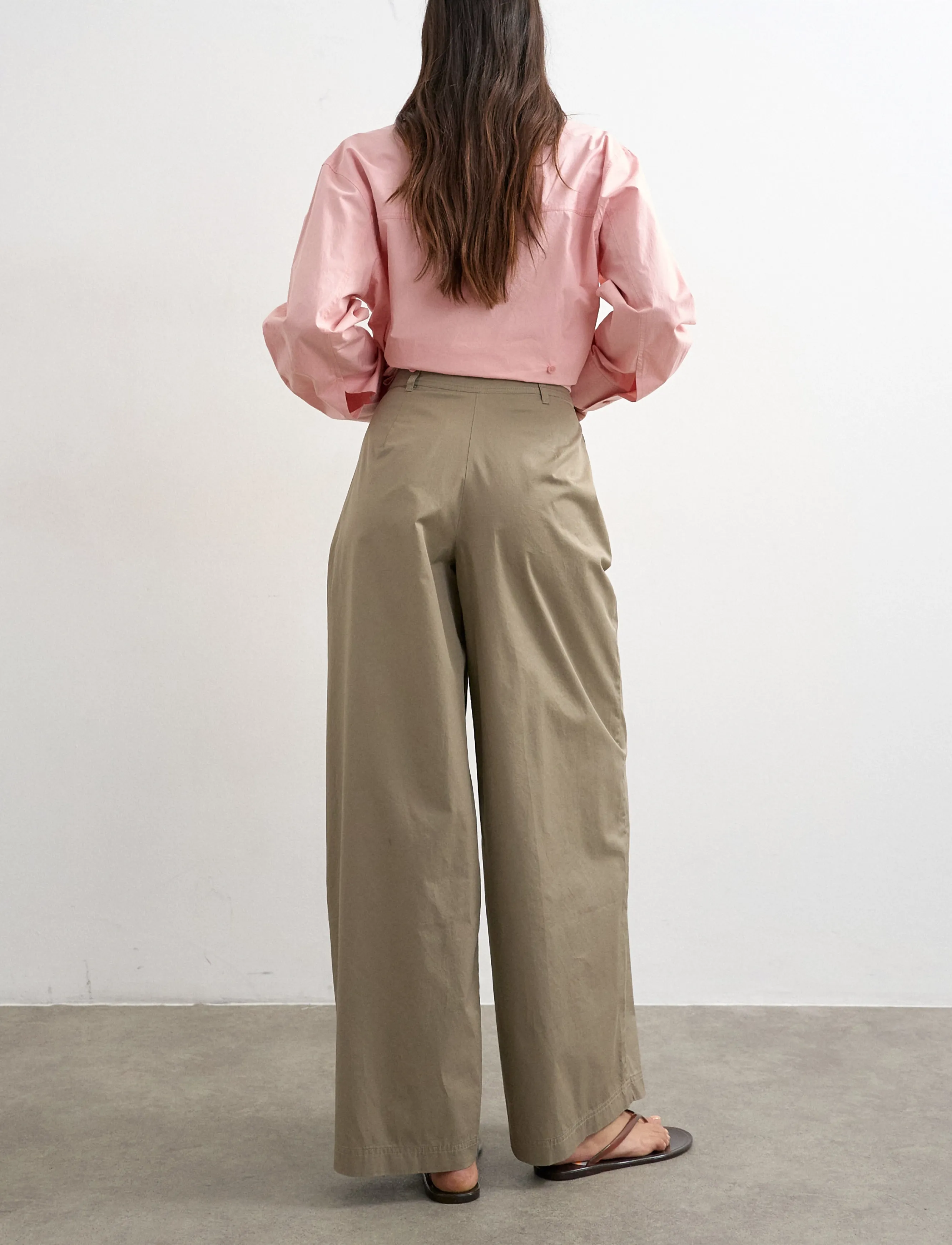 Topshop - TSHIMA TECHY TROUSERS OTW - laia säärega püksid - mushroom - 3