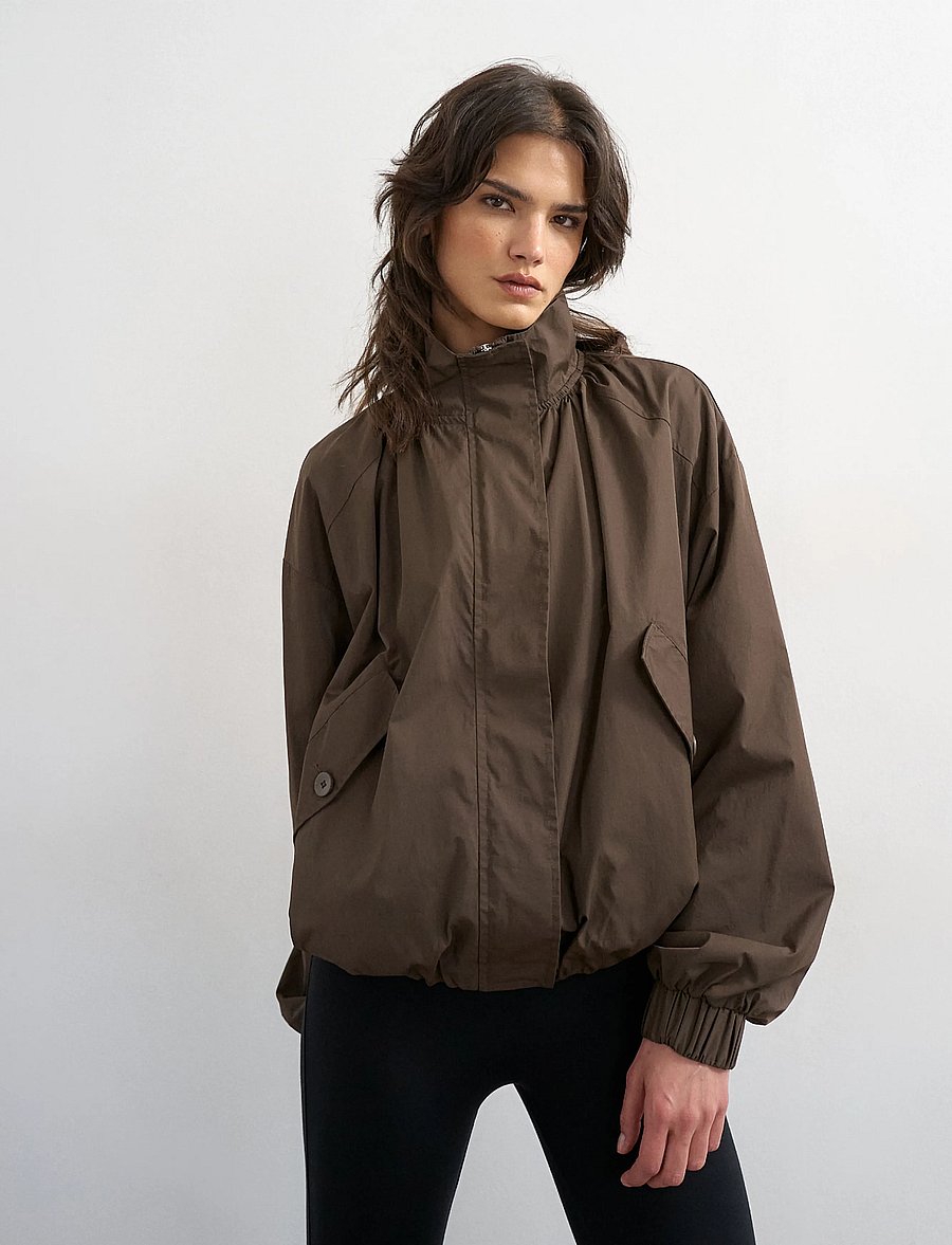 Topshop - TSHIVA TECHY JACKET OTW - tuulejoped - chocolate brown - 0