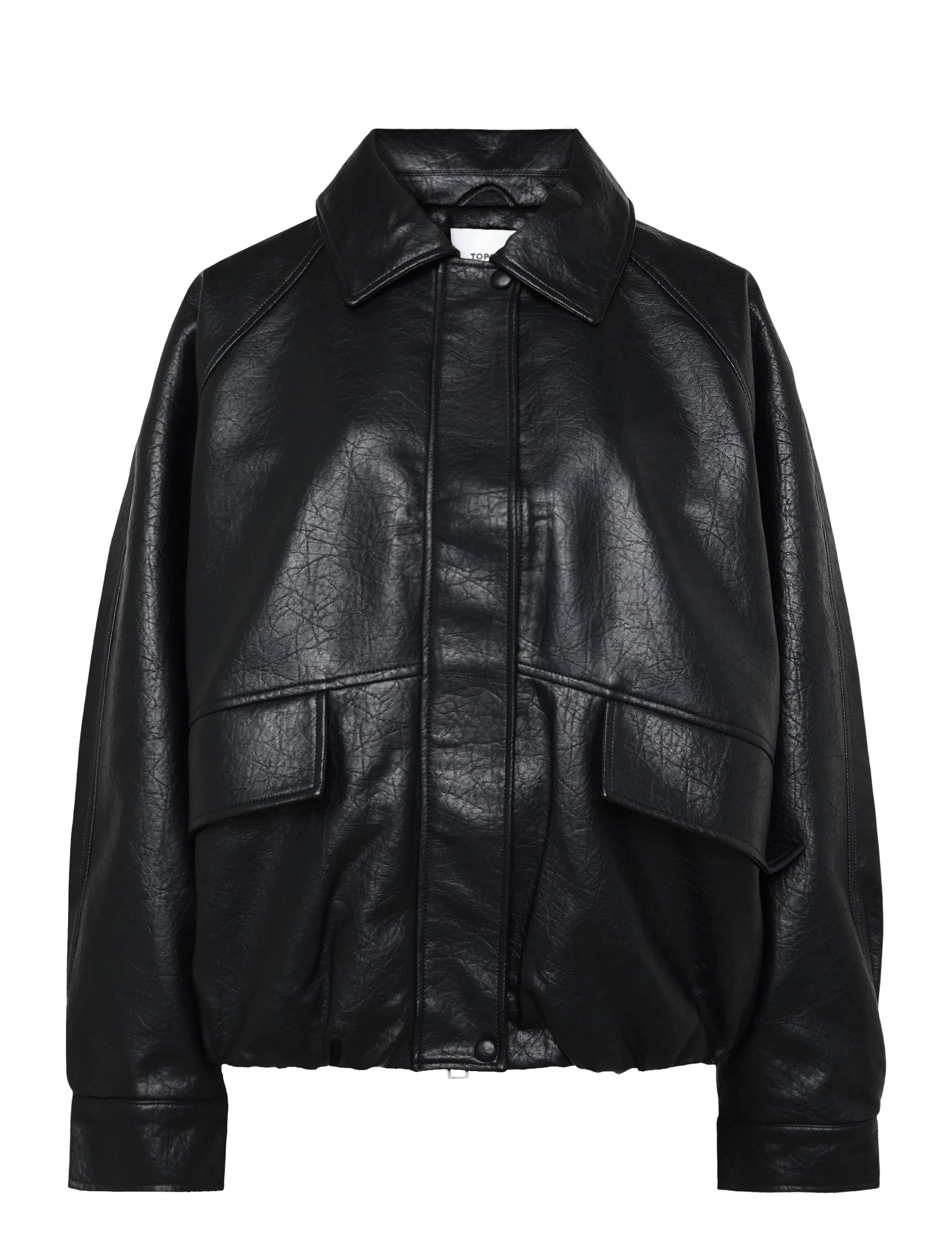 Topshop - TSTOPPA COATED BOMBER JACKET OTW - bomberjakid - black - 1