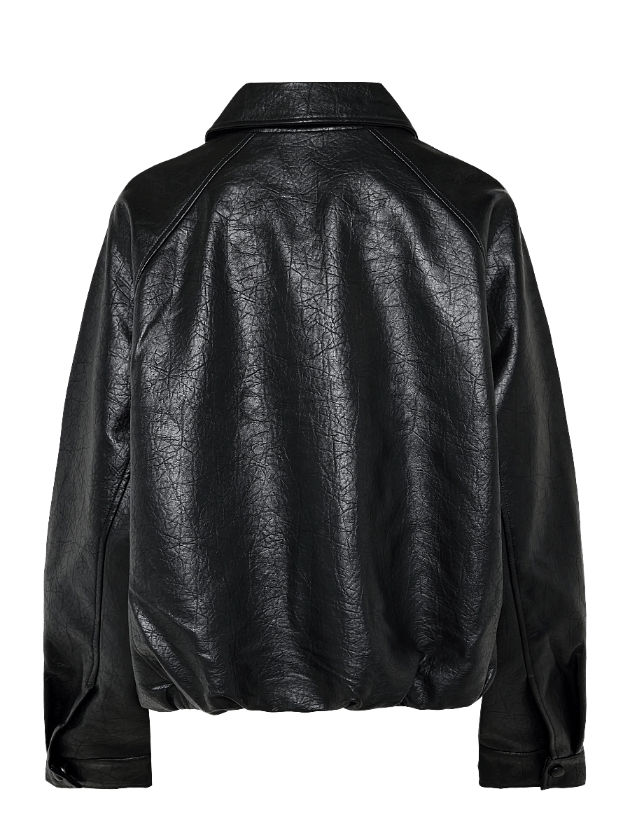 Topshop - TSTOPPA COATED BOMBER JACKET OTW - bomberjakid - black - 2
