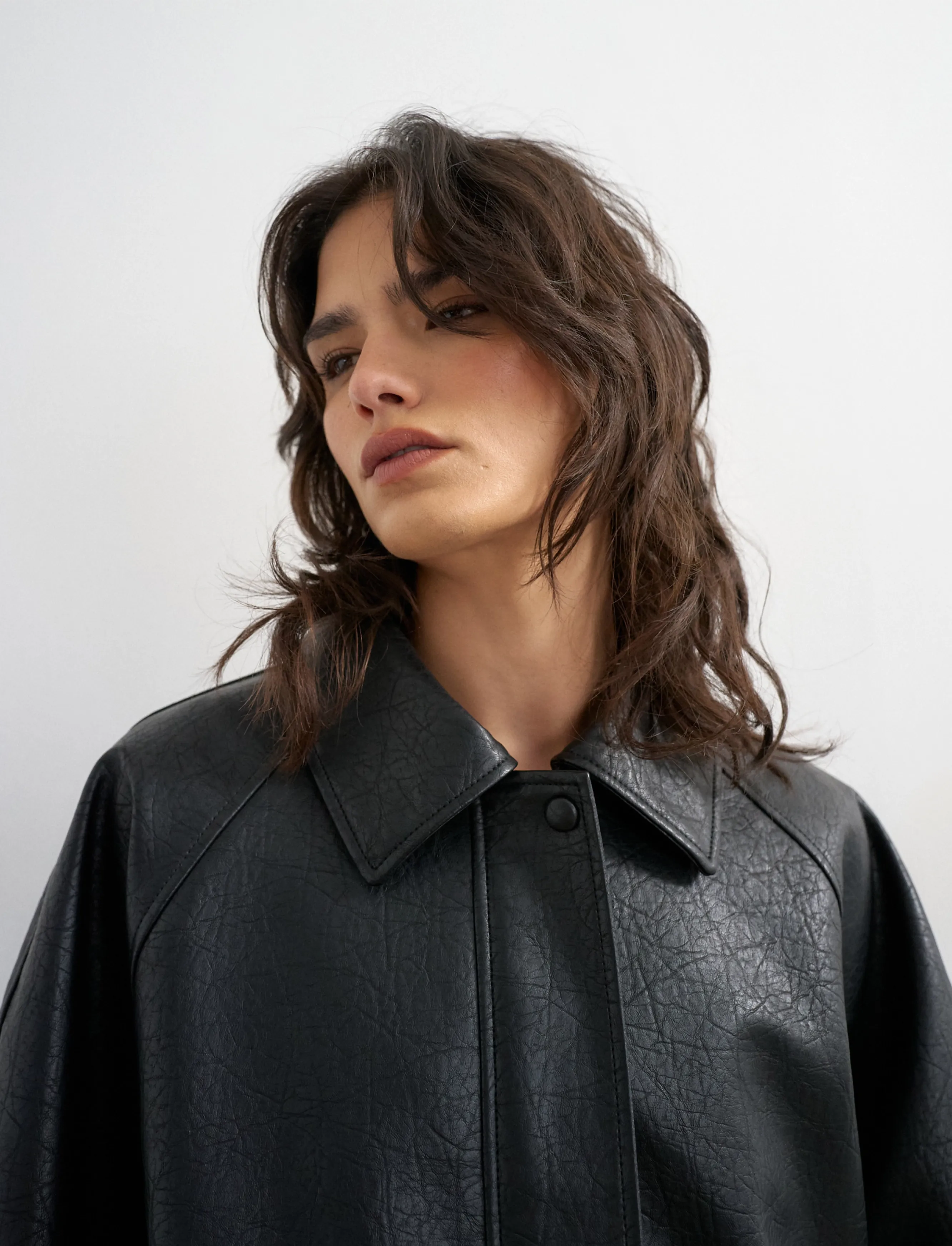 Topshop - TSTOPPA COATED BOMBER JACKET OTW - bomberjakid - black - 5