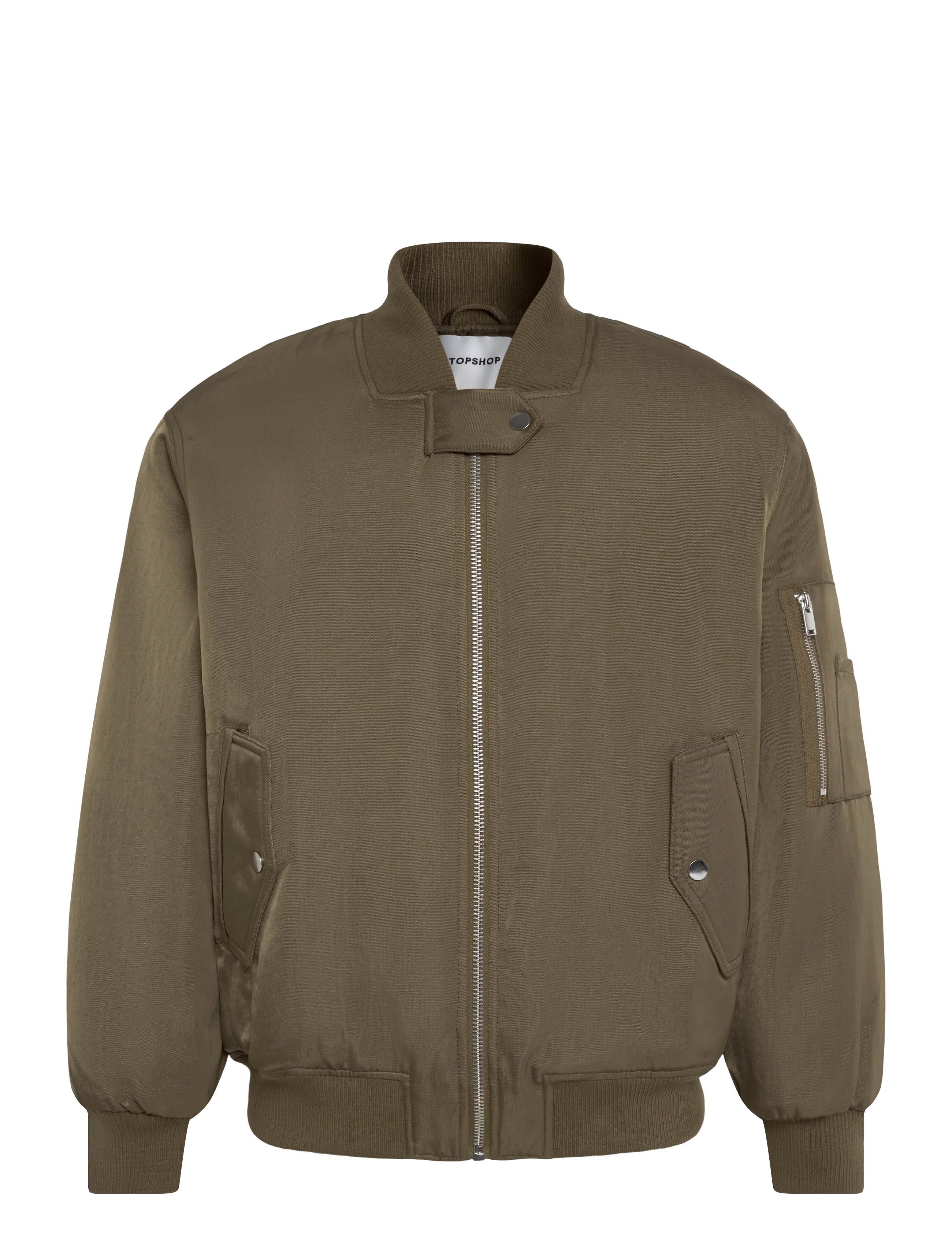 Topshop - TSKATHA NYLON BOMBER JACKET OTW - bomber jackets - khaki - 1