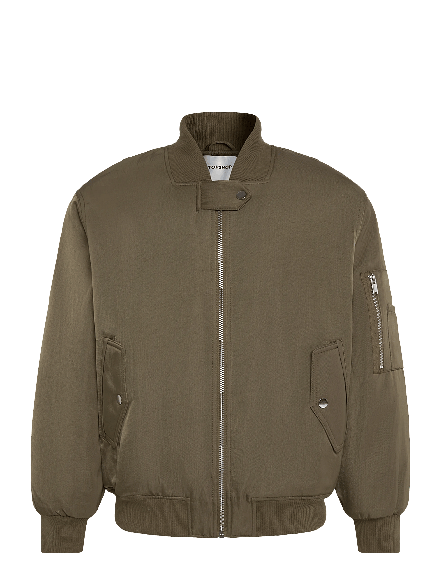 Topshop - TSKATHA NYLON BOMBER JACKET OTW - bomber jackets - khaki - 1