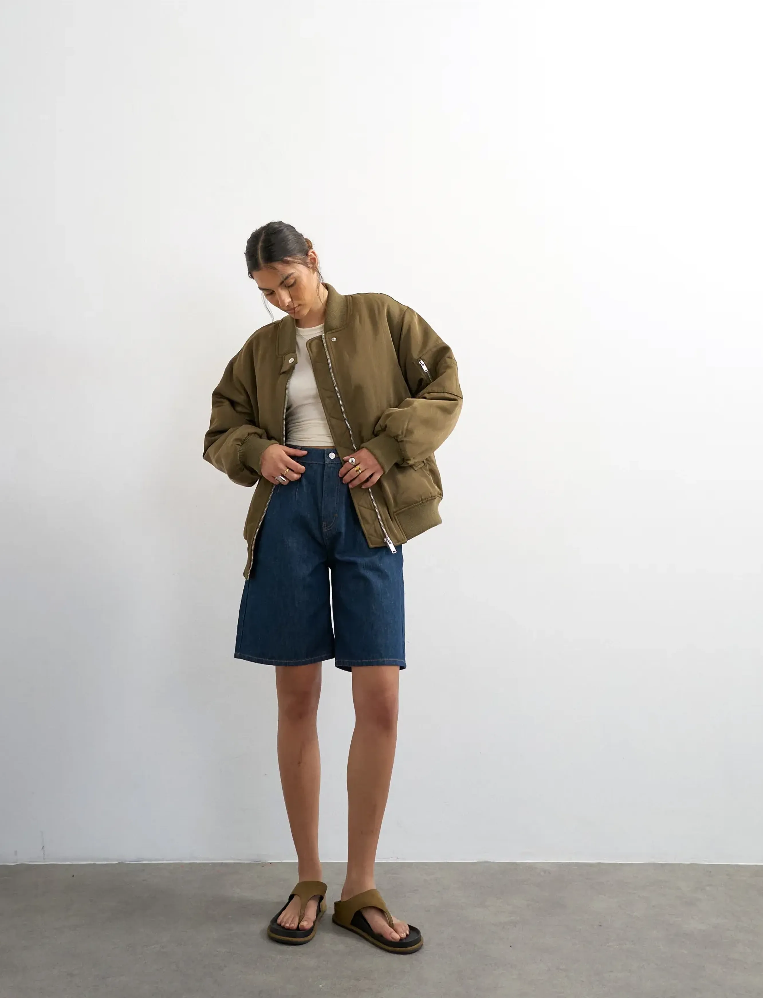 TOPSHOP Tskatha Nylon Bomber Jacket Otw jackor dam – bild 6