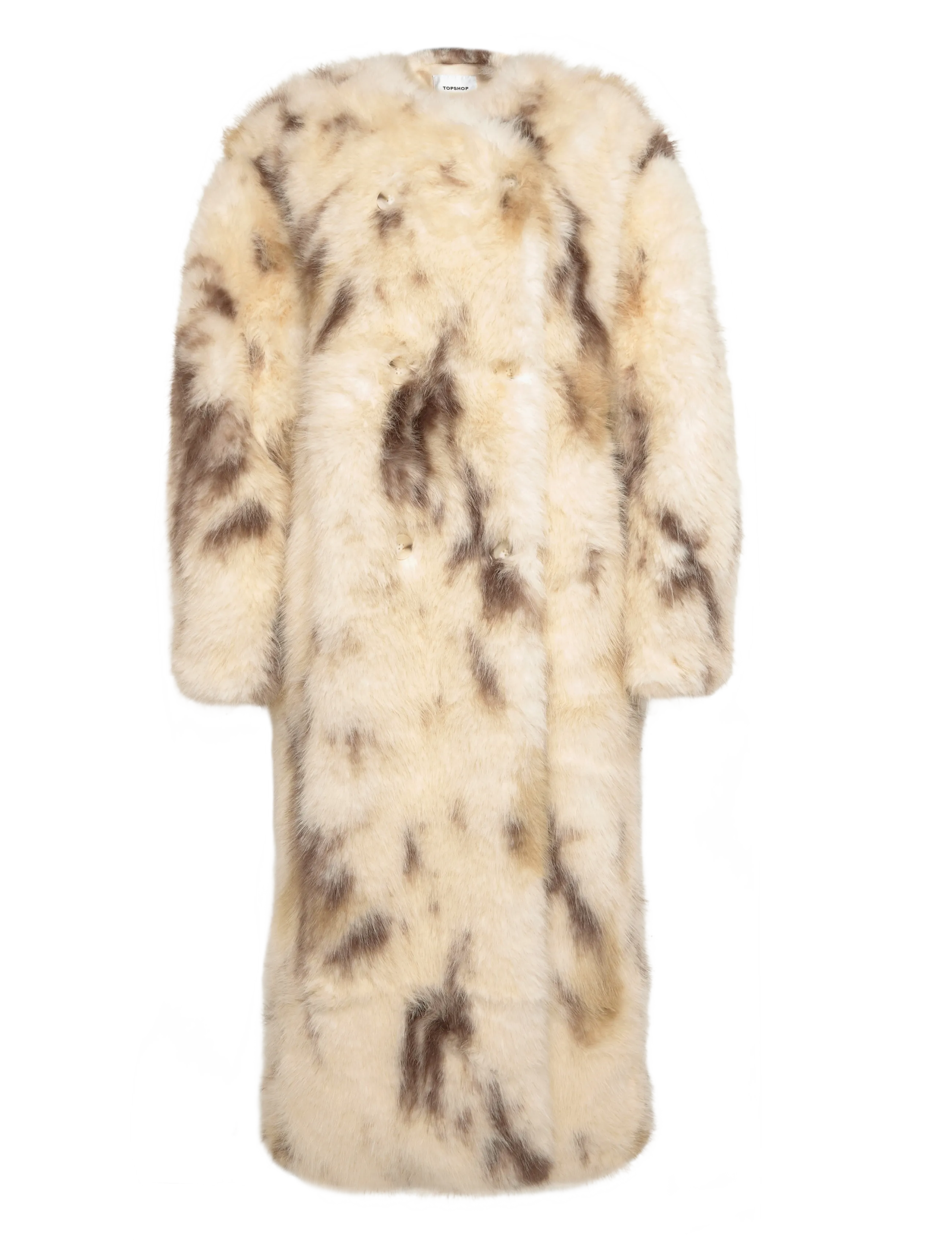 Topshop - TSSELMI COAT OTW - kunstpelz - buttercream - 1