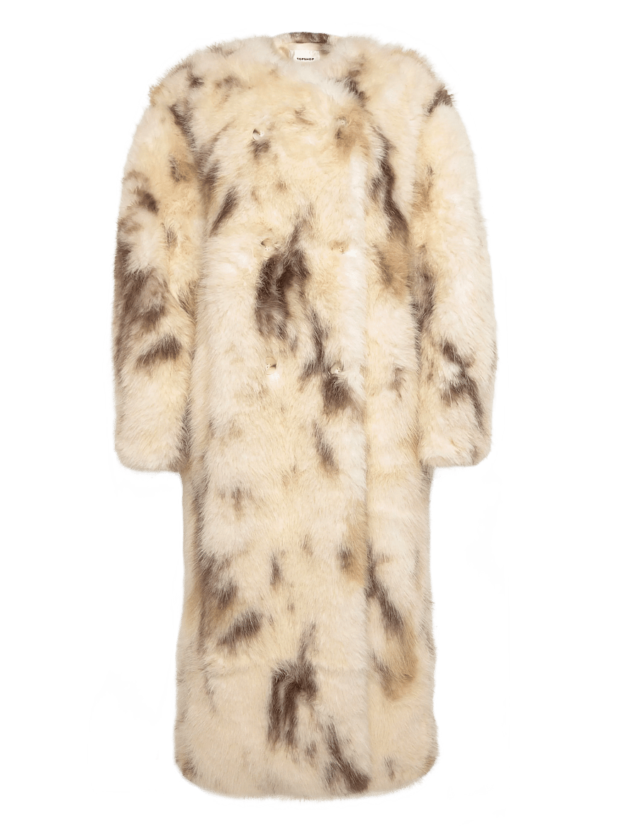 Topshop - TSSELMI COAT OTW - kunstpelz - buttercream - 1