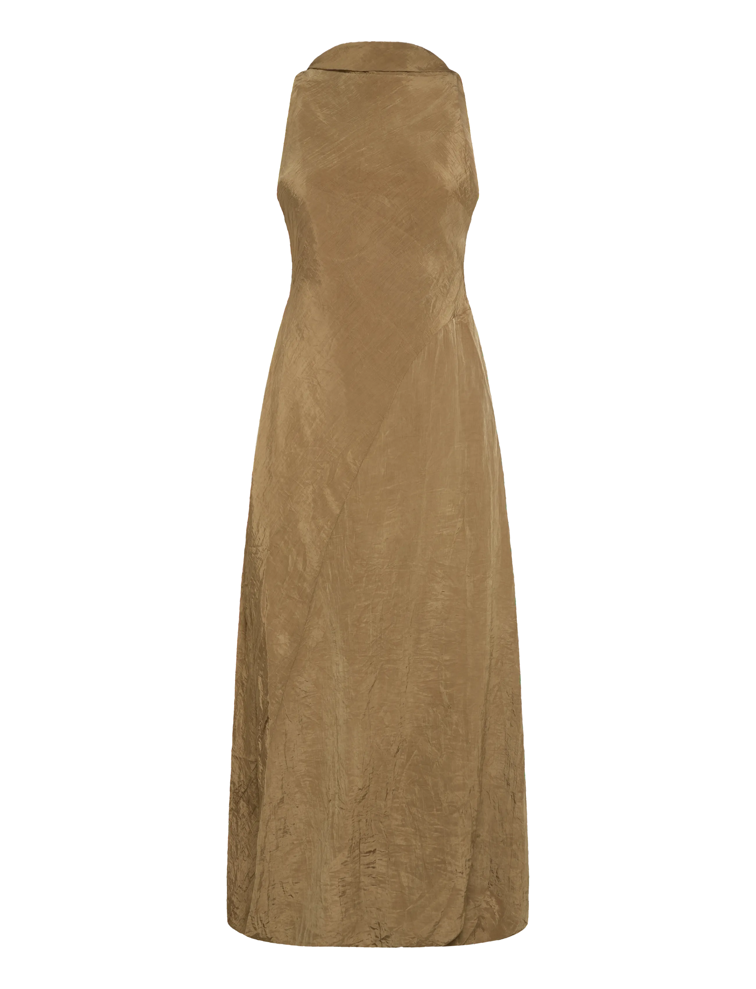 Topshop - TSTOVA BUBBLE HEM MAXI DRESS WVN - maksikleidid - camel - 1