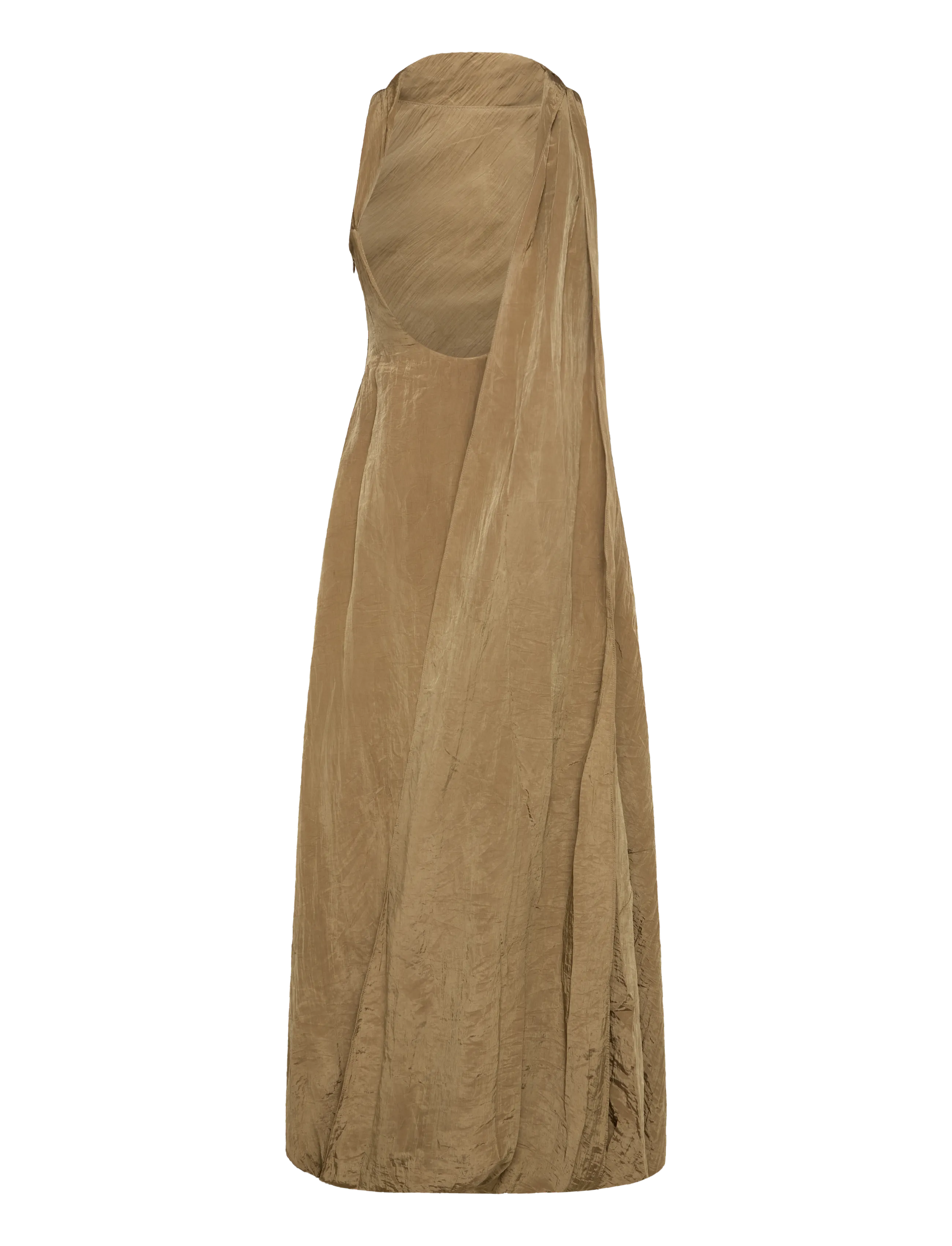 Topshop - TSTOVA BUBBLE HEM MAXI DRESS WVN - maksikleidid - camel - 2