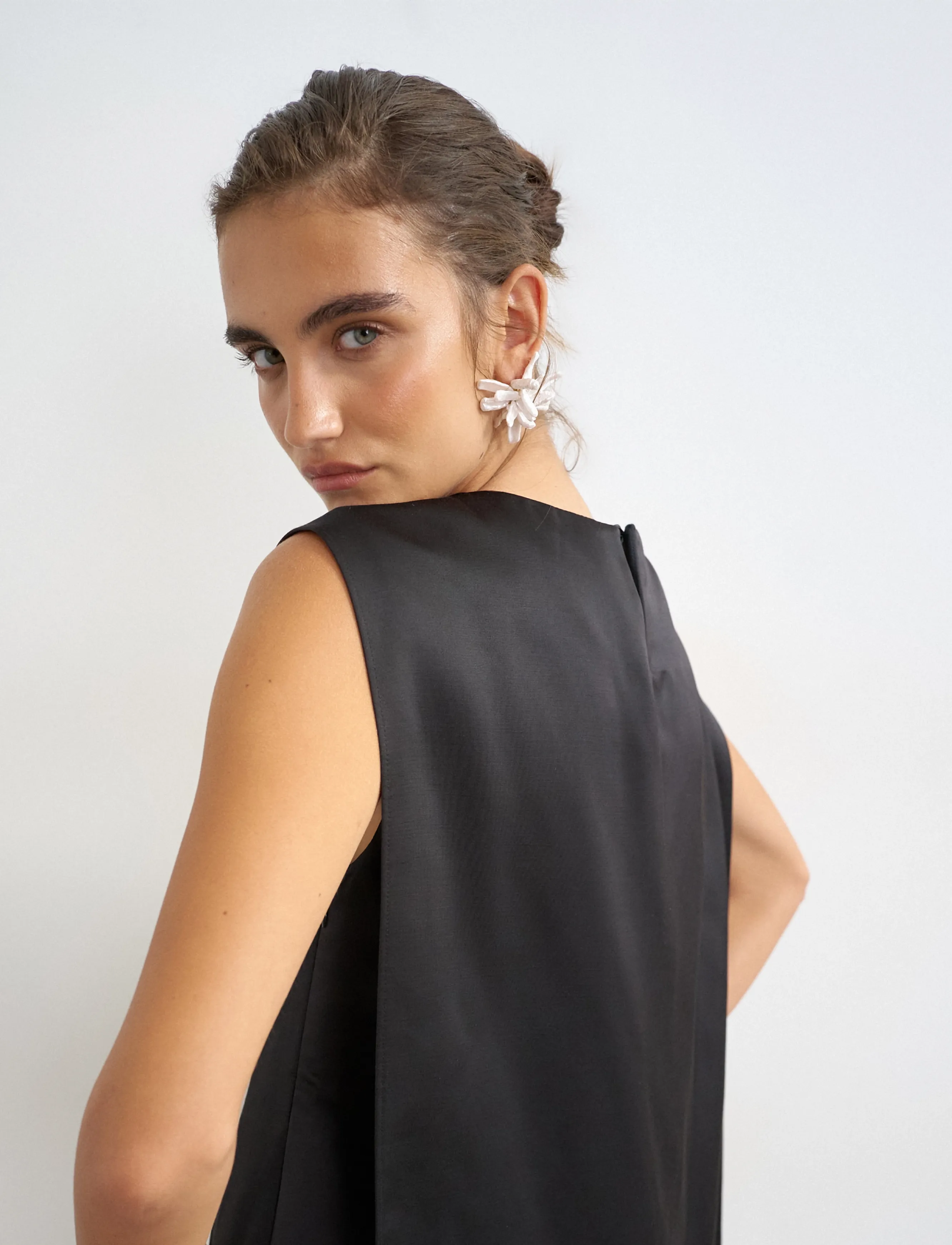 Topshop - TSTRILLE SL SATIN MINI DRESS WVN - partykleider - black - 4