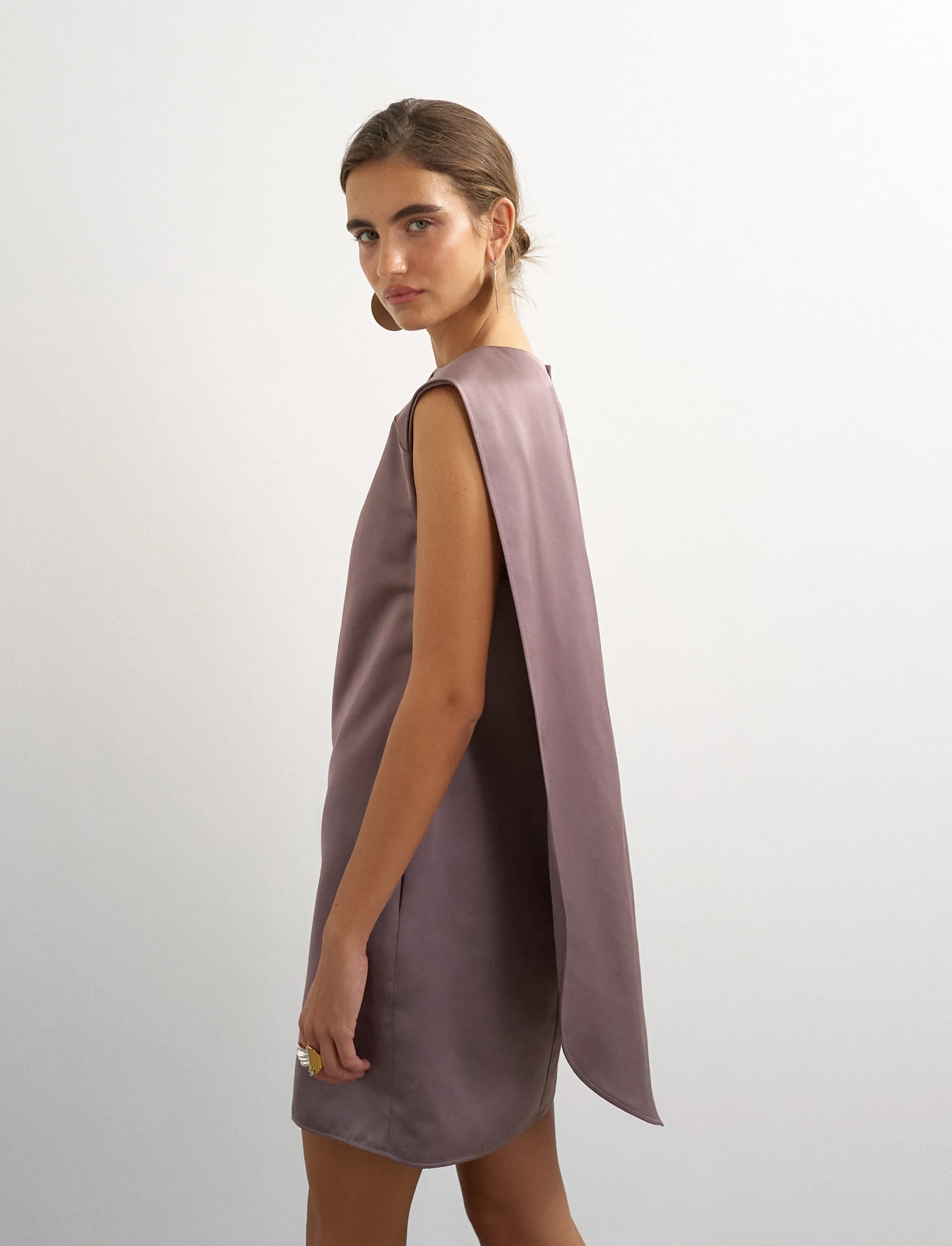 Topshop - TSTRILLE SL SATIN MINI DRESS WVN - festklänningar - mole - 3