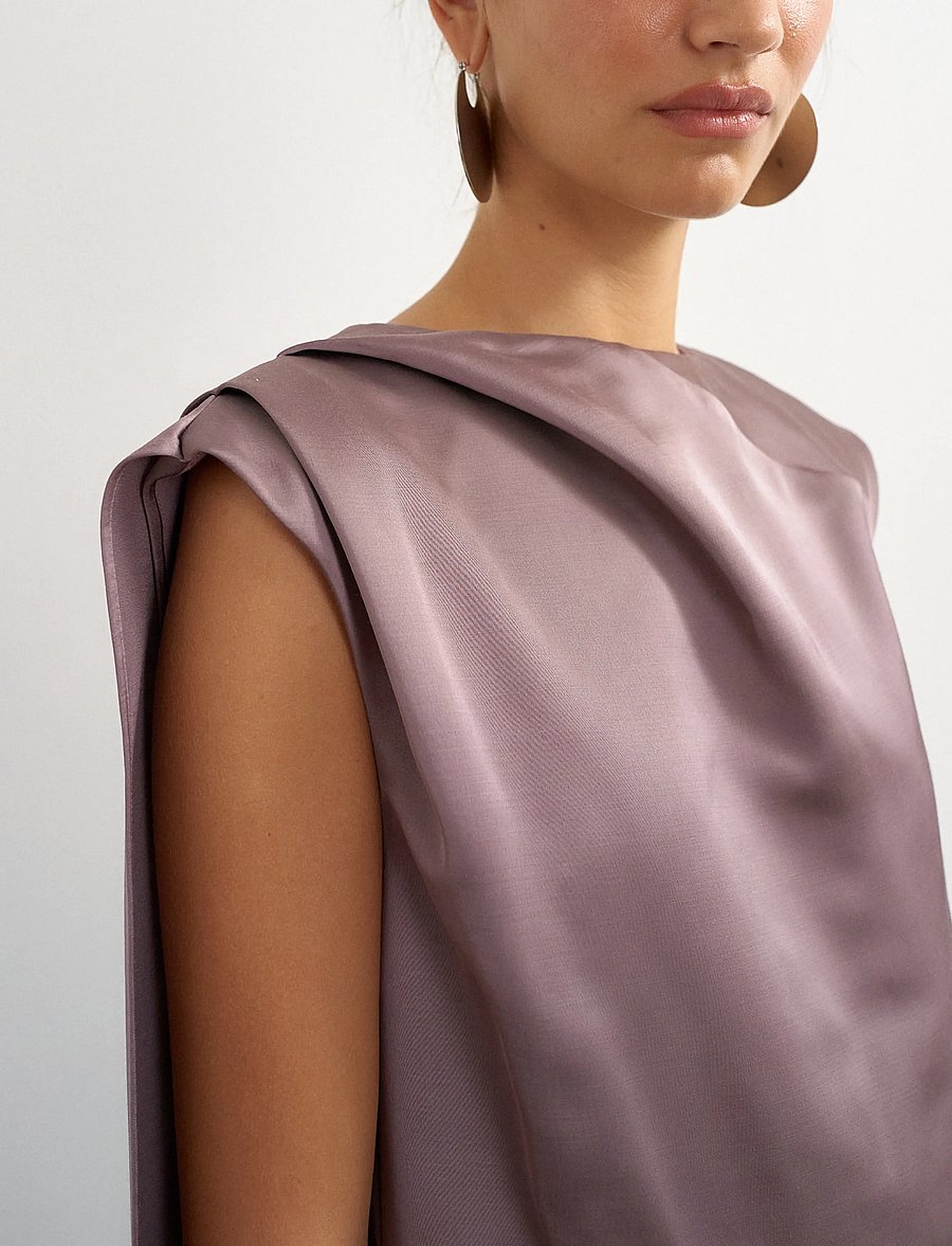 Topshop - TSTRILLE SL SATIN MINI DRESS WVN - festklänningar - mole - 4