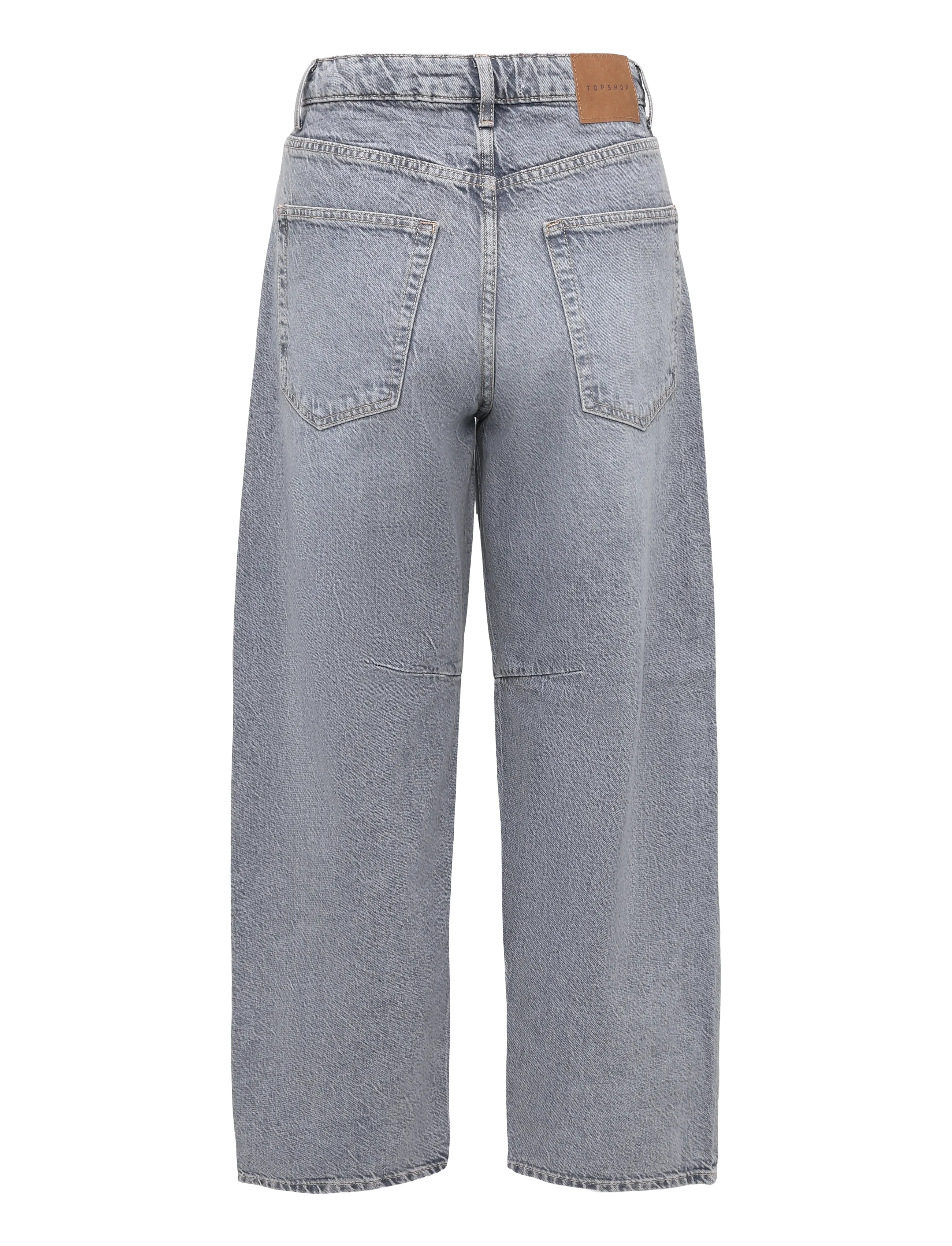 Topshop - TSBARREL HIGH RISE DENIM JEANS GREY - barrel jeans - grey denim - 2