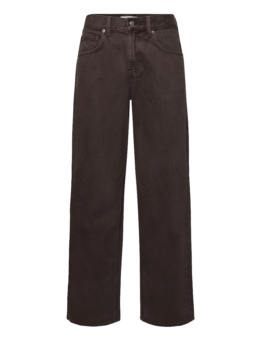 Topshop - TSCINCH LR WIDE DNM JEANS BROWN - brede jeans - chocolate brown - 1