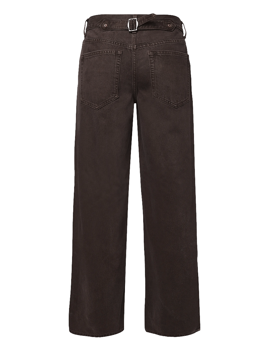 Topshop - TSCINCH LR WIDE DNM JEANS BROWN - brede jeans - chocolate brown - 2
