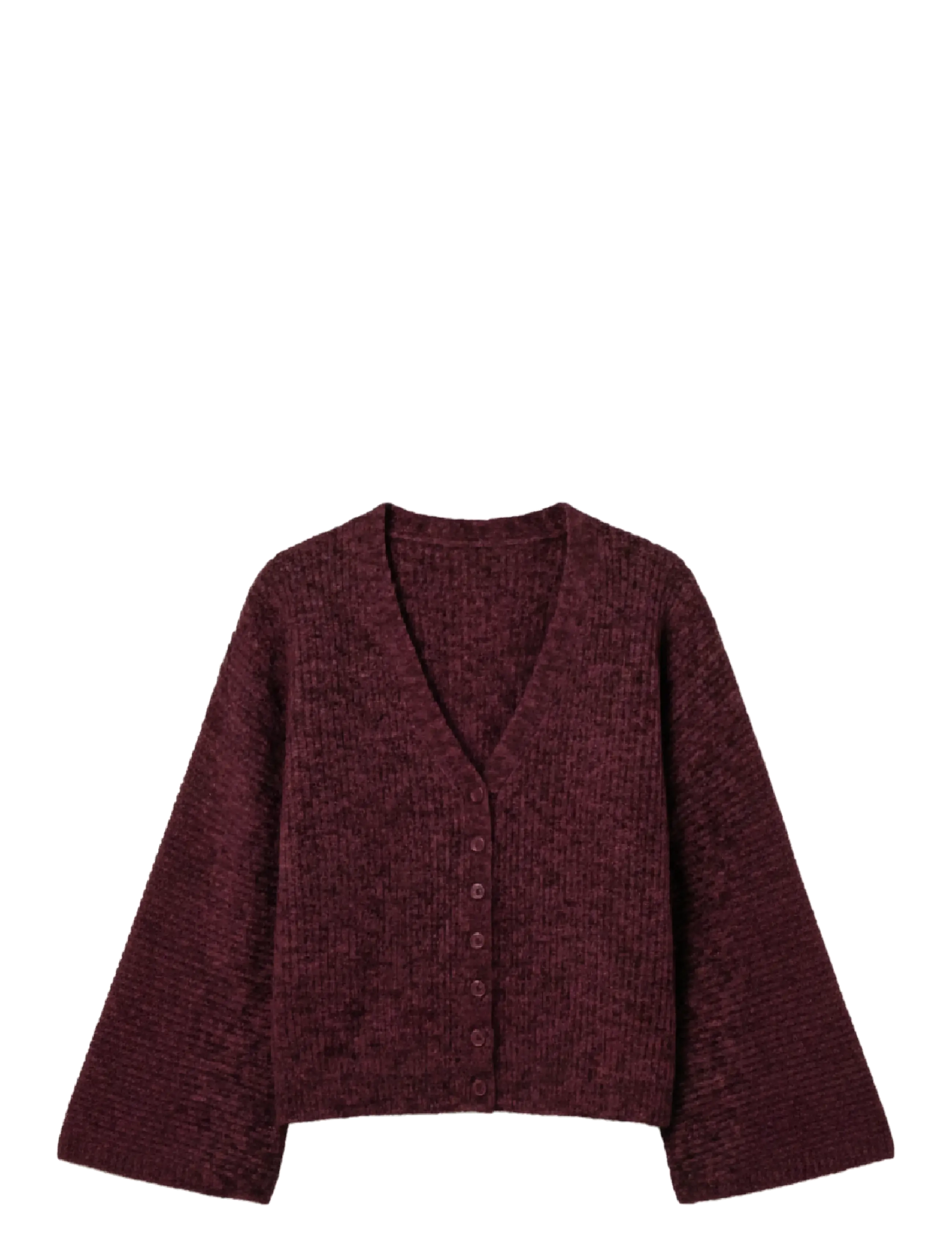 Topshop TSRENE LS CARDIGAN KNT NOOS - Noor - BURGUNDY / burgundy