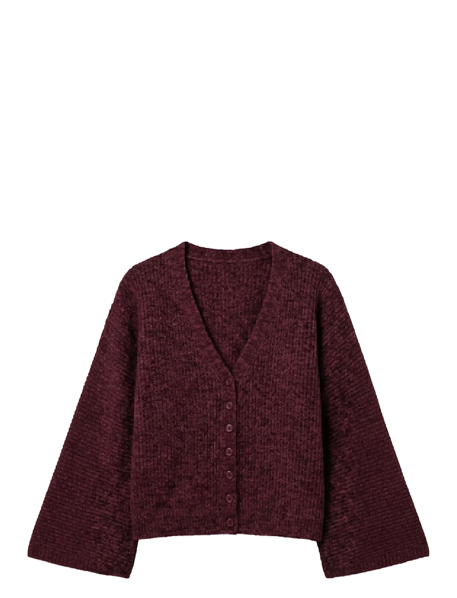 Topshop - TSRENE LS CARDIGAN KNT NOOS - kardiganid - burgundy - 0