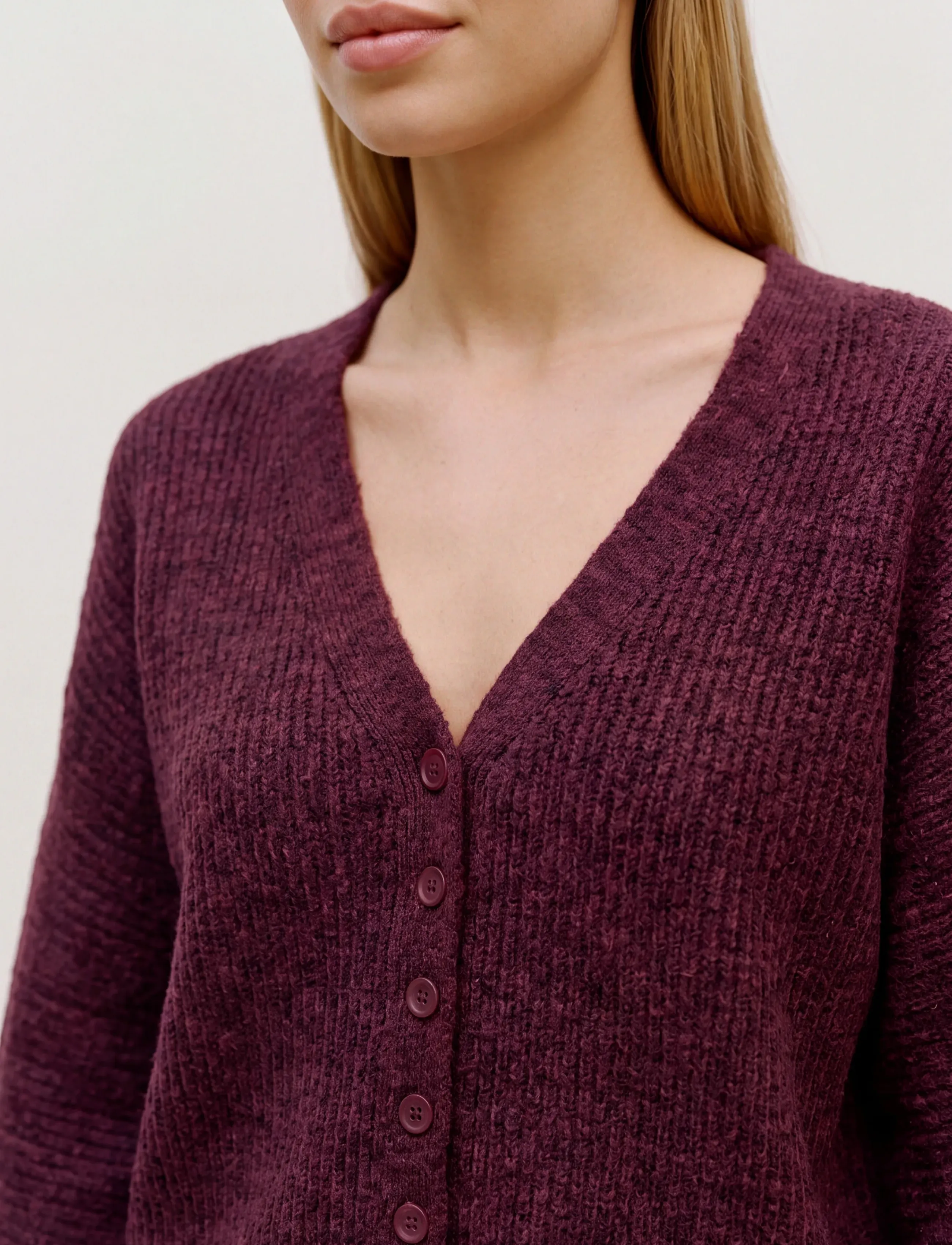Topshop - TSRENE LS CARDIGAN KNT NOOS - strickjacken - burgundy - 4