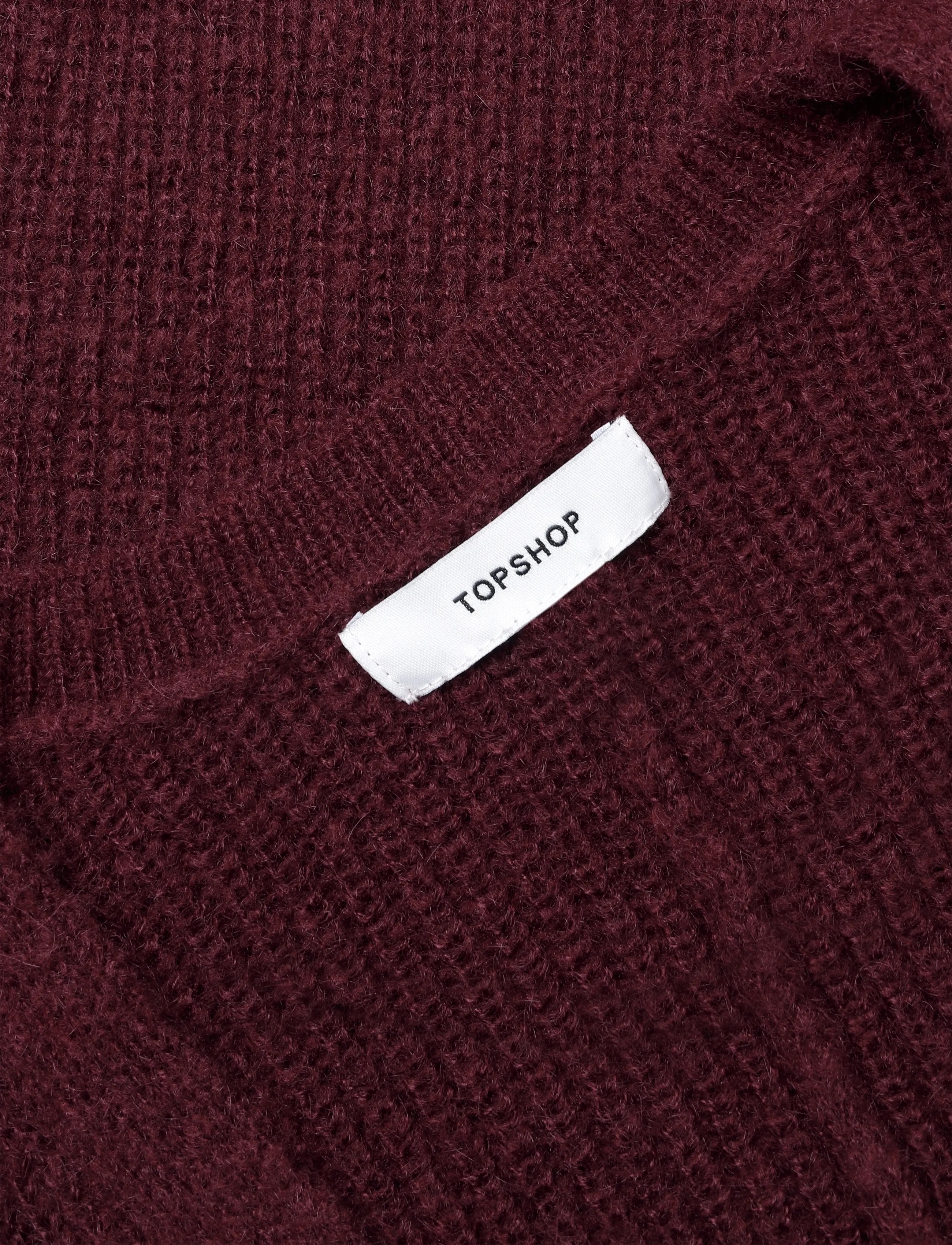 Topshop - TSRENE LS CARDIGAN KNT NOOS - cardigans - burgundy - 2