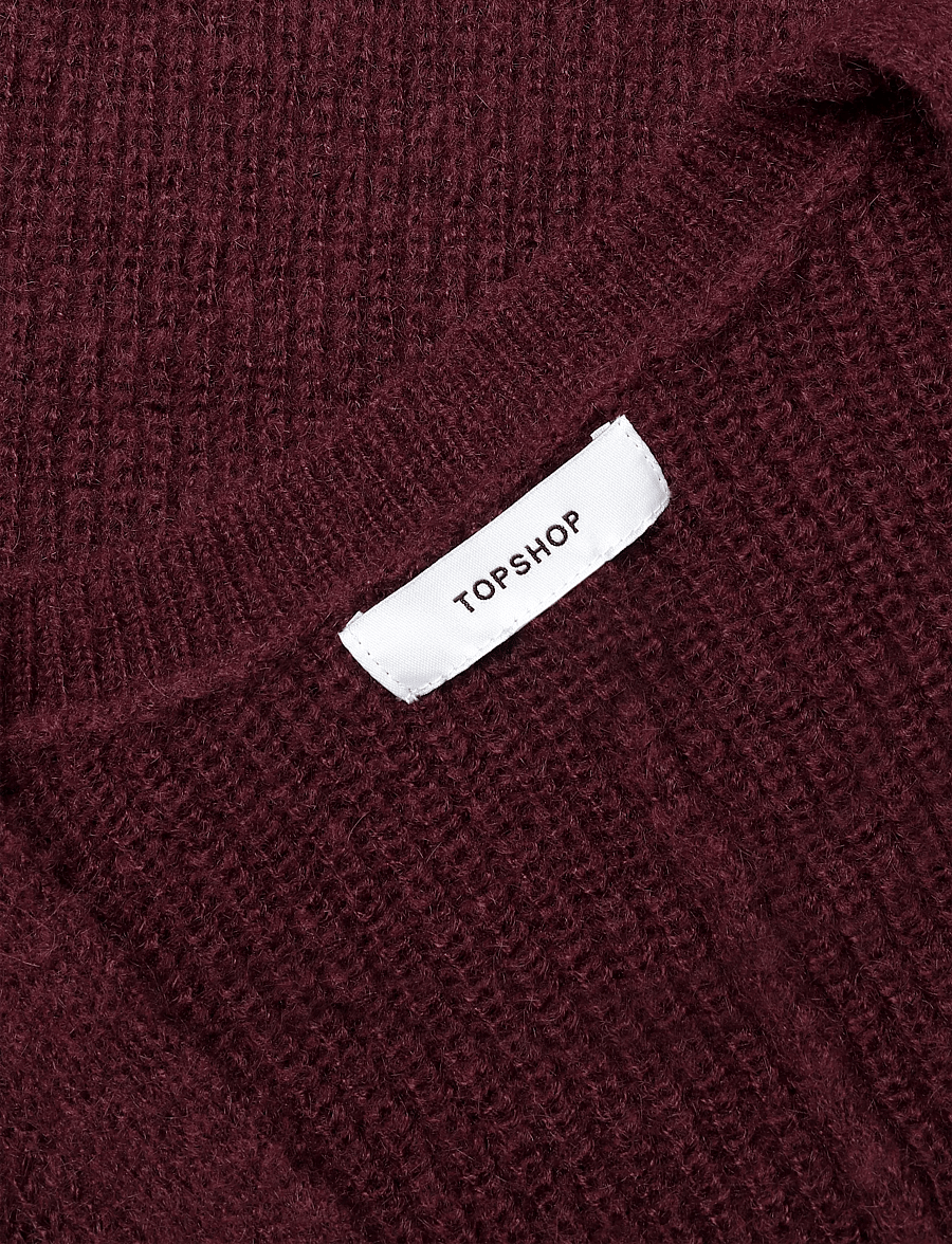 Topshop - TSRENE LS CARDIGAN KNT NOOS - cardigans - burgundy - 2