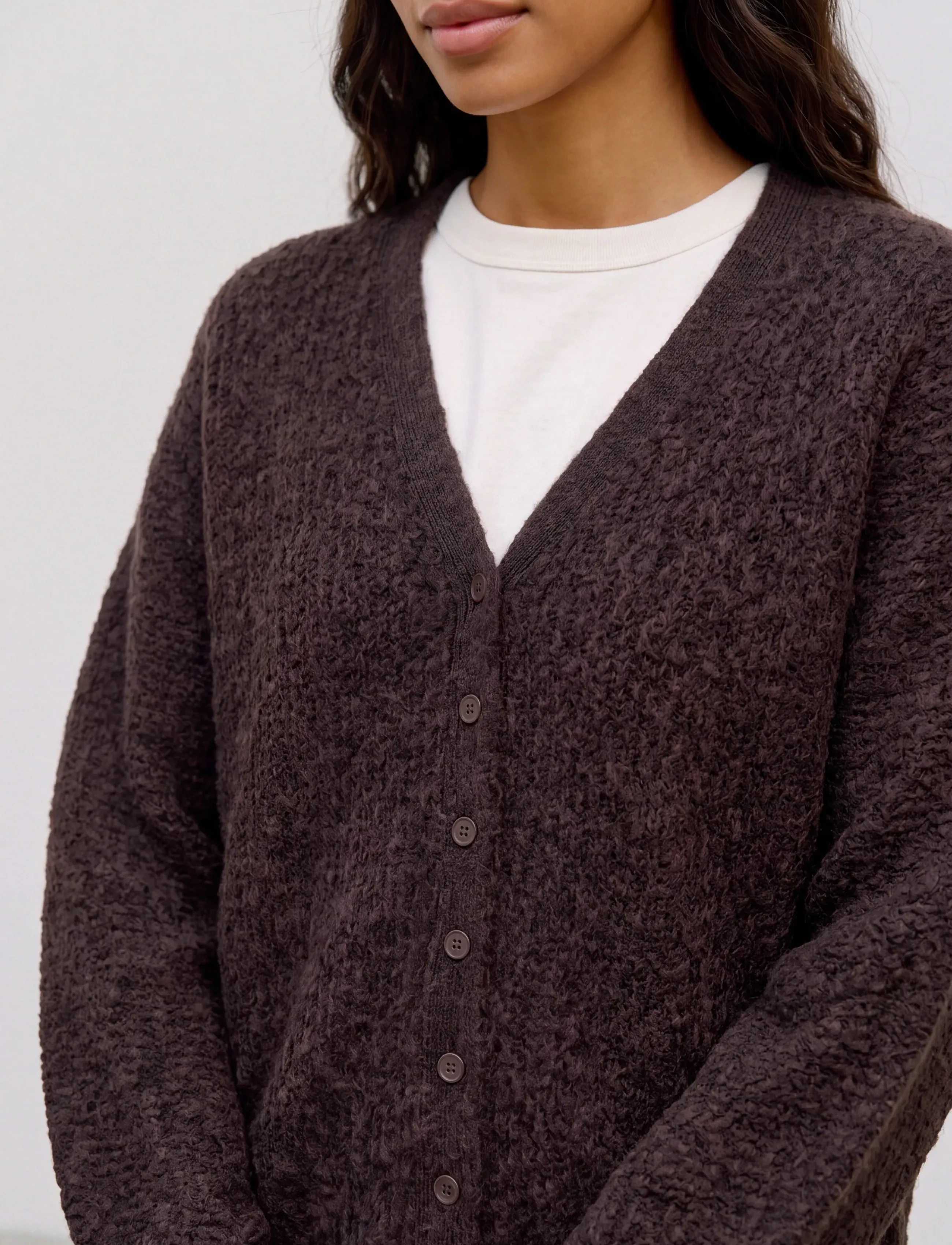 Topshop - TSRENE LS CARDIGAN KNT NOOS - strickjacken - chocolate brown - 4