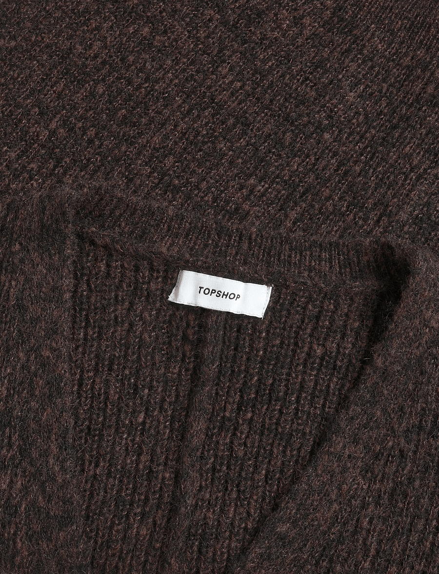 Topshop - TSRENE LS CARDIGAN KNT NOOS - koftor - chocolate brown - 2