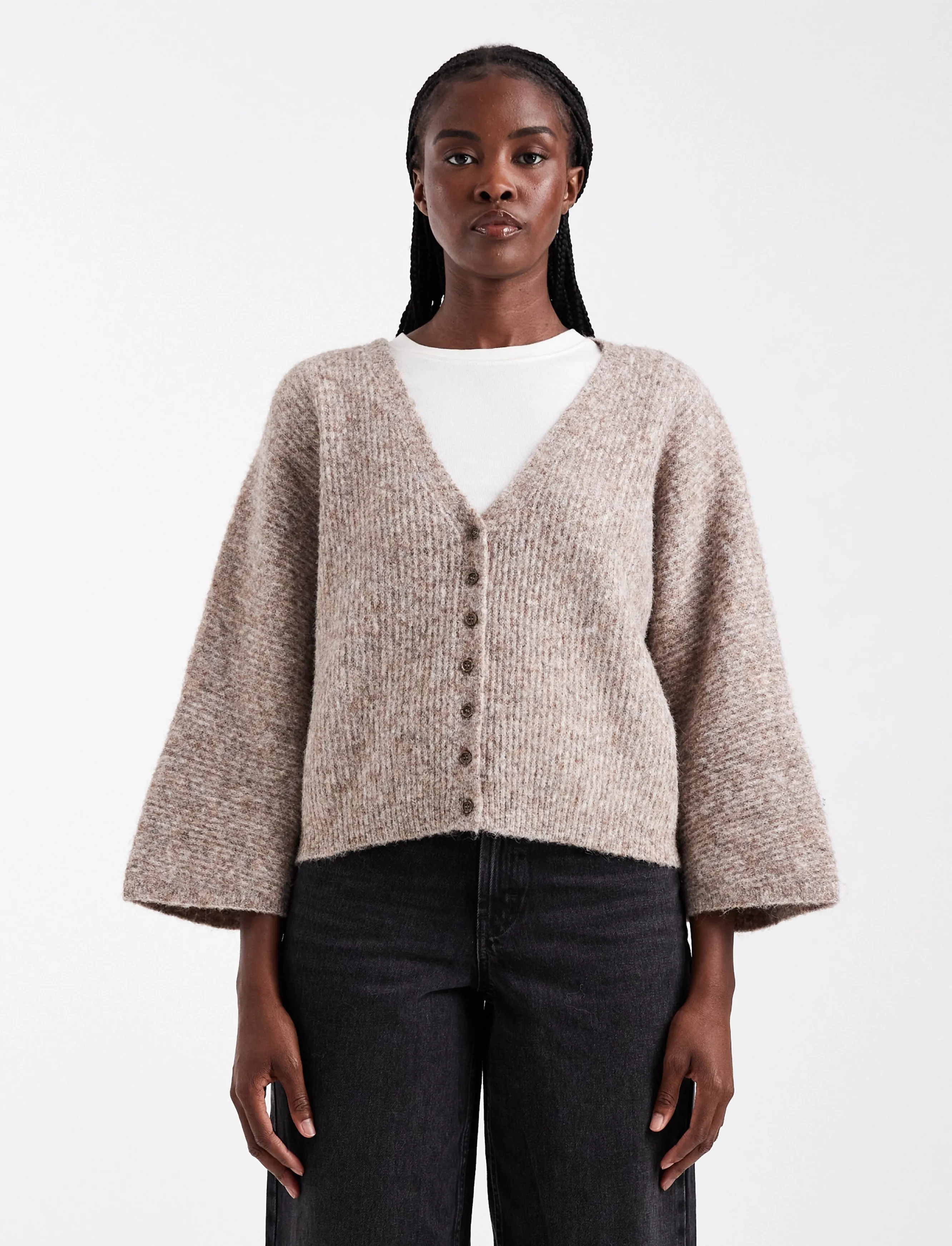 Topshop TSRENE LS CARDIGAN KNT NOOS - Topshop - OATMEAL / beige