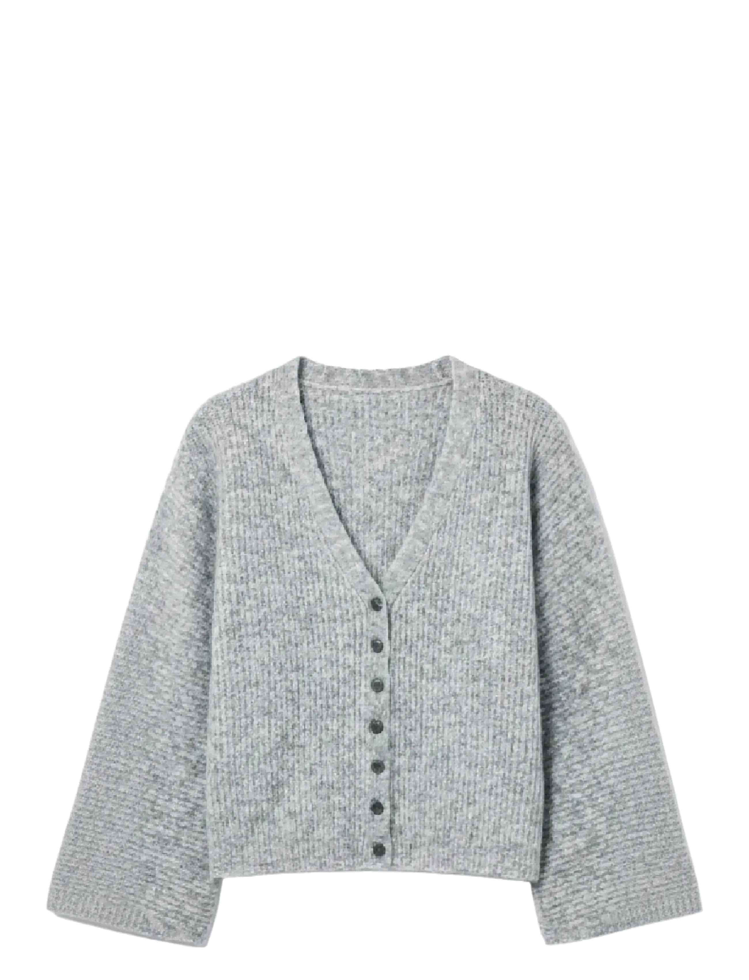 Topshop TSRENE LS CARDIGAN KNT NOOS - Kardiganid - SMOKE / grey