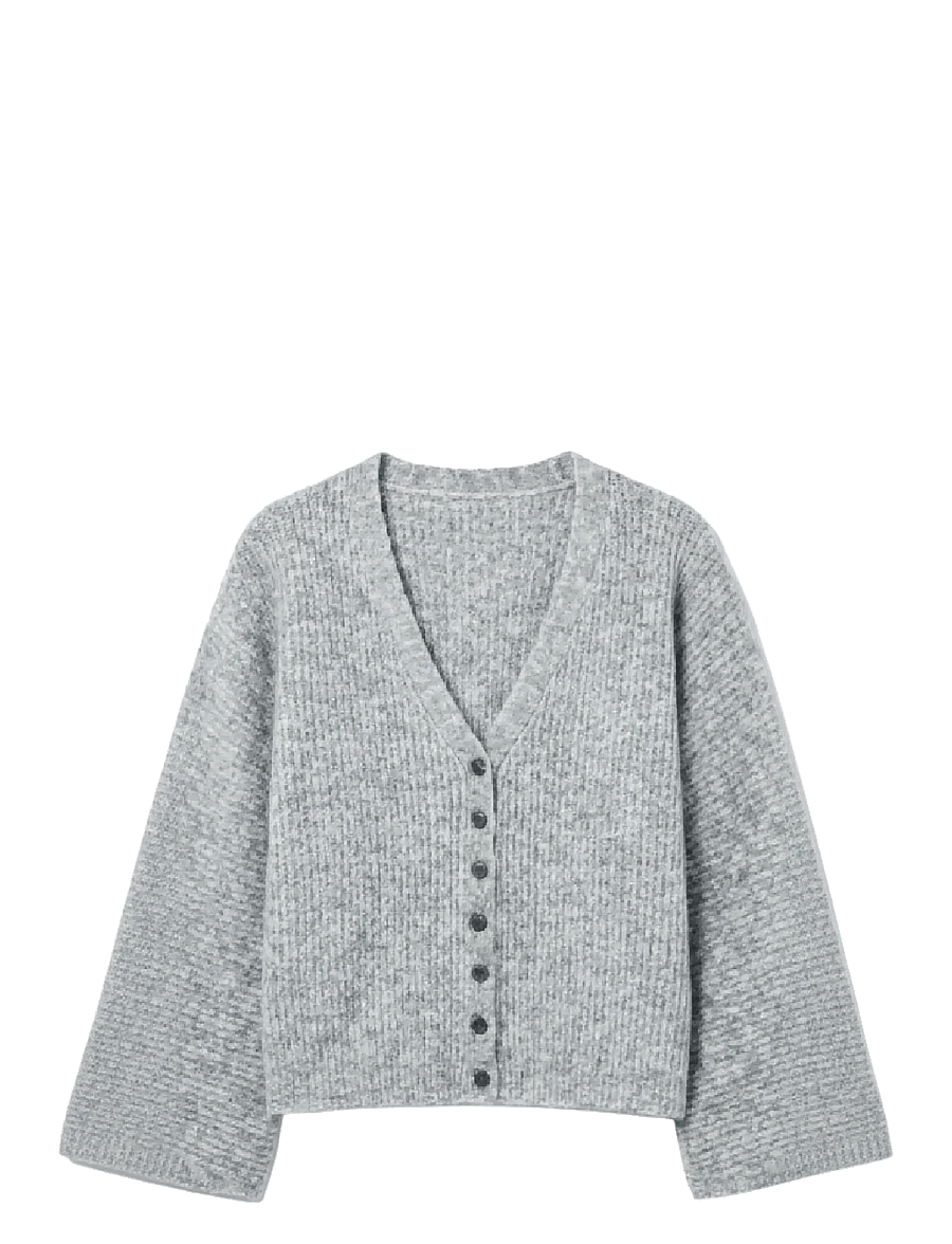 Topshop - TSRENE LS CARDIGAN KNT NOOS - kardiganid - smoke - 0