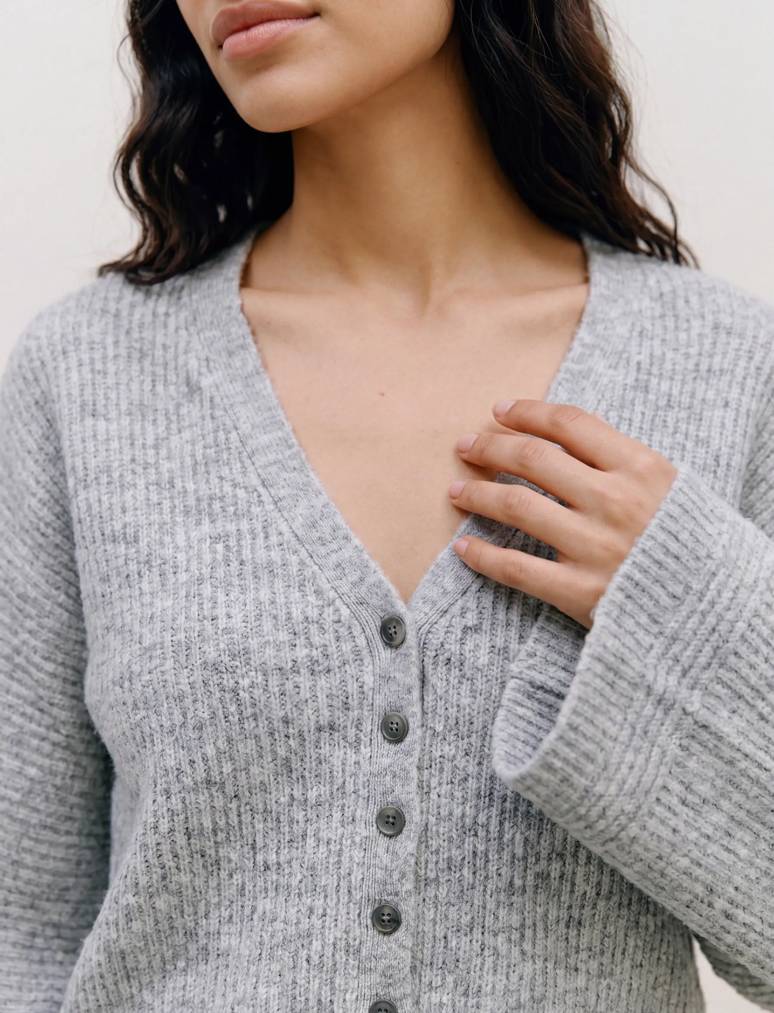 Topshop - TSRENE LS CARDIGAN KNT NOOS - strickjacken - smoke - 4
