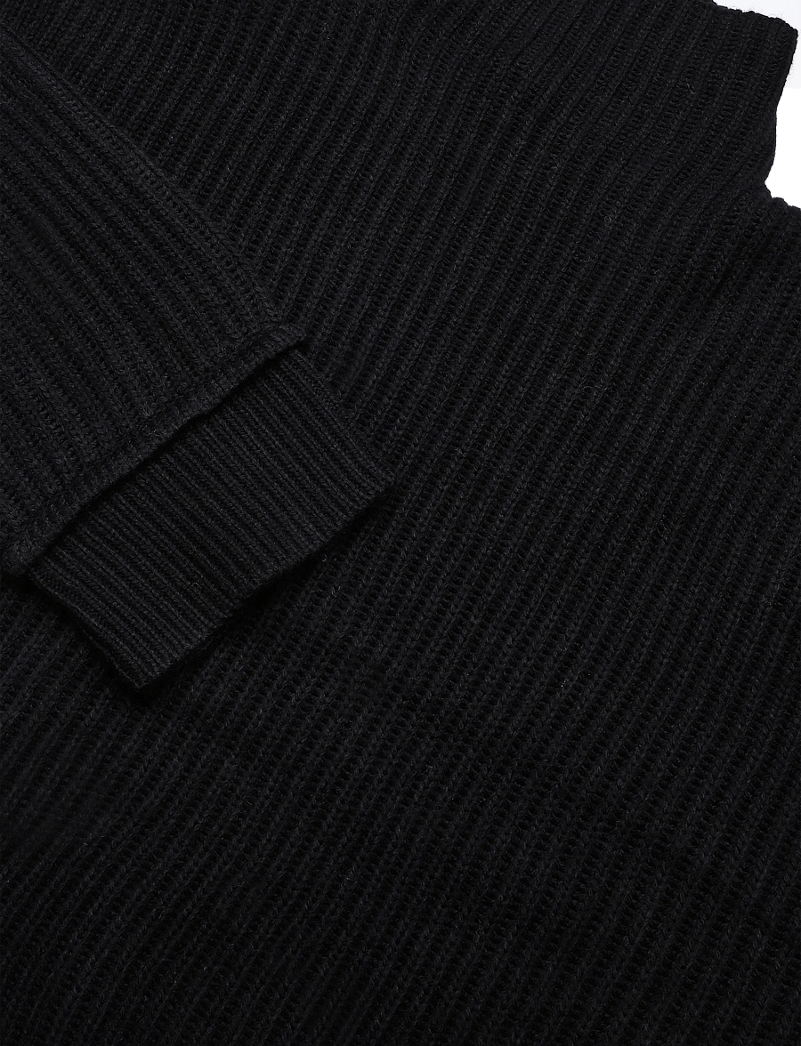 Topshop - TSROSA LS HIGH NECK JUMPER KNT - kampsunid - black - 3
