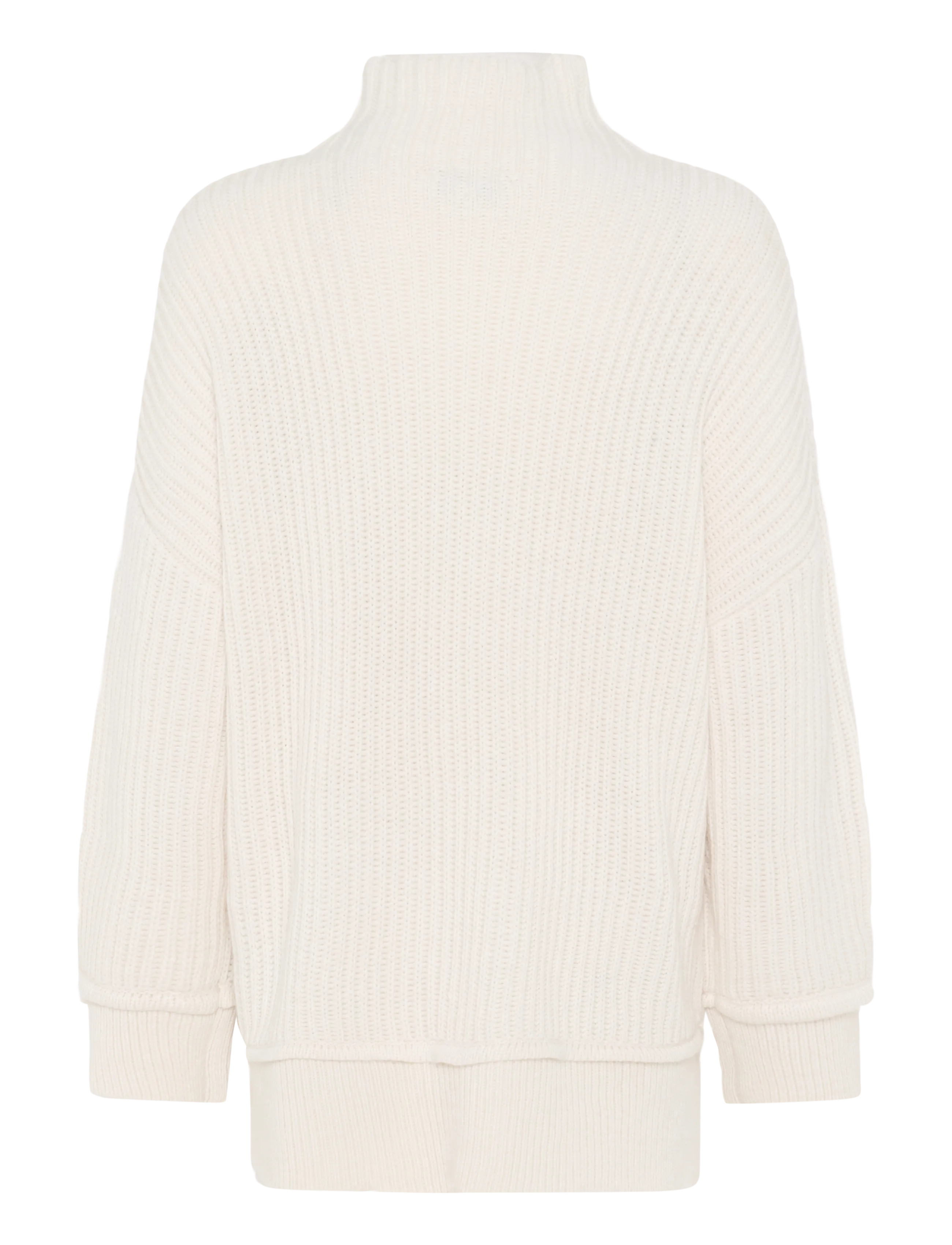 Topshop - TSROSA LS HIGH NECK JUMPER KNT - striktrøjer - ivory cream - 1
