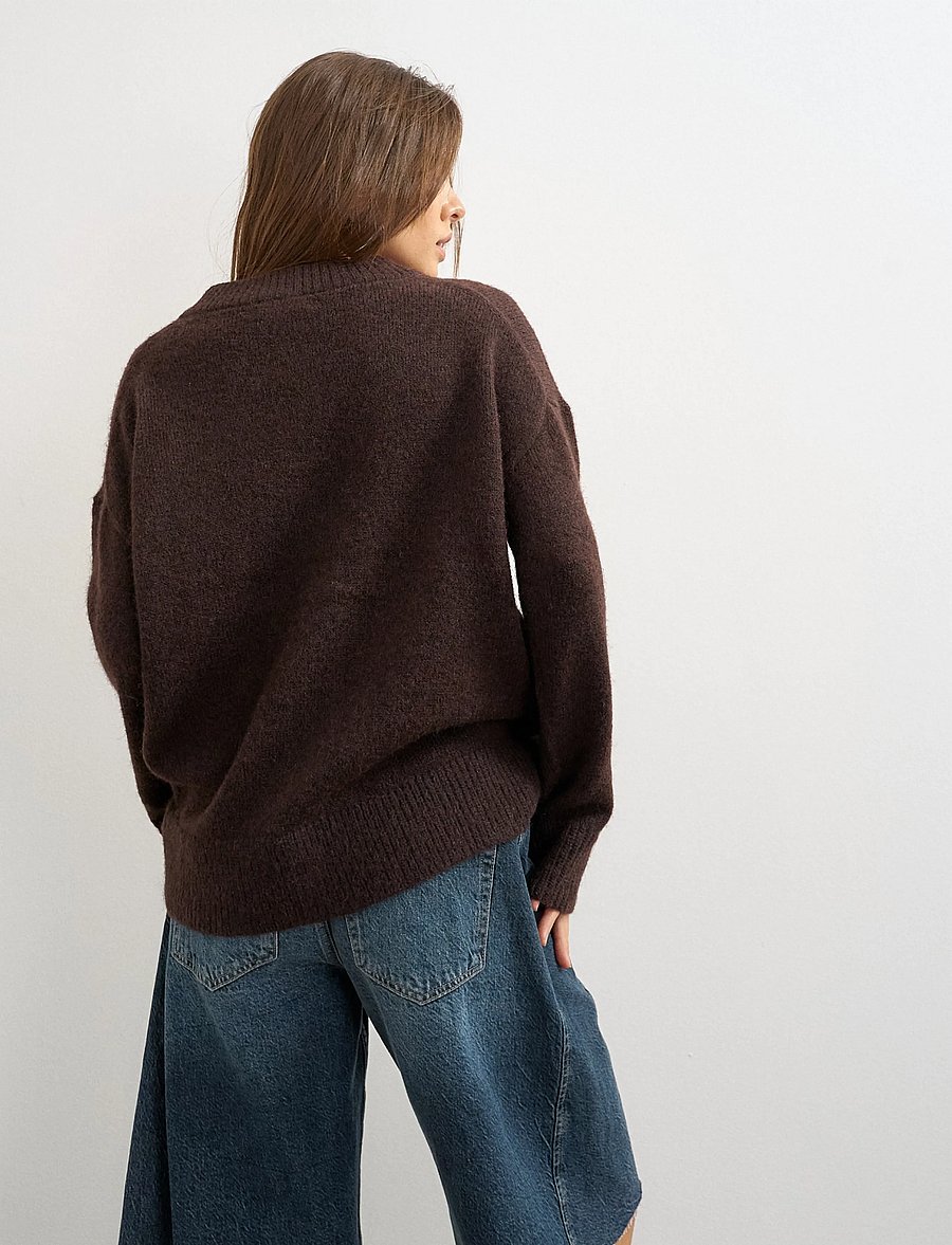 Topshop - TSRINNA LS LONG CARDIGAN KNT - koftor - tobacco brown - 3