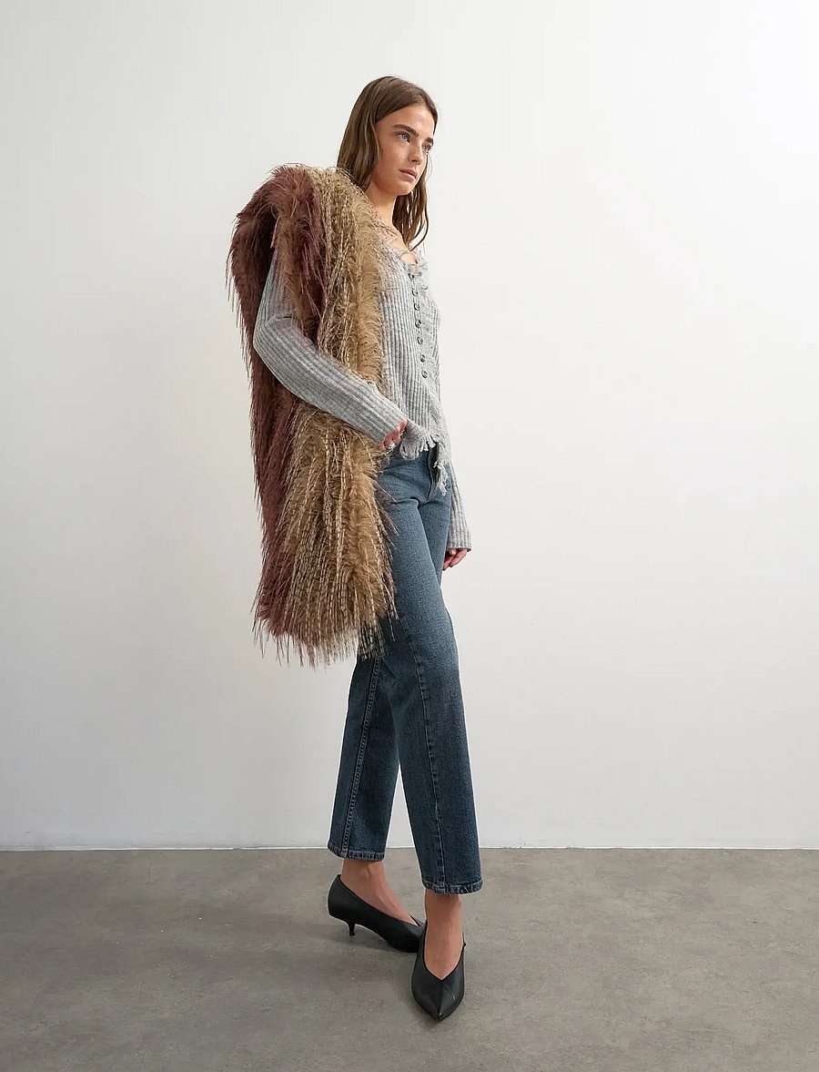 Topshop - TSKARLA MR STR DNM JEANS BB - igapäevane stiil - blue black denim - 0