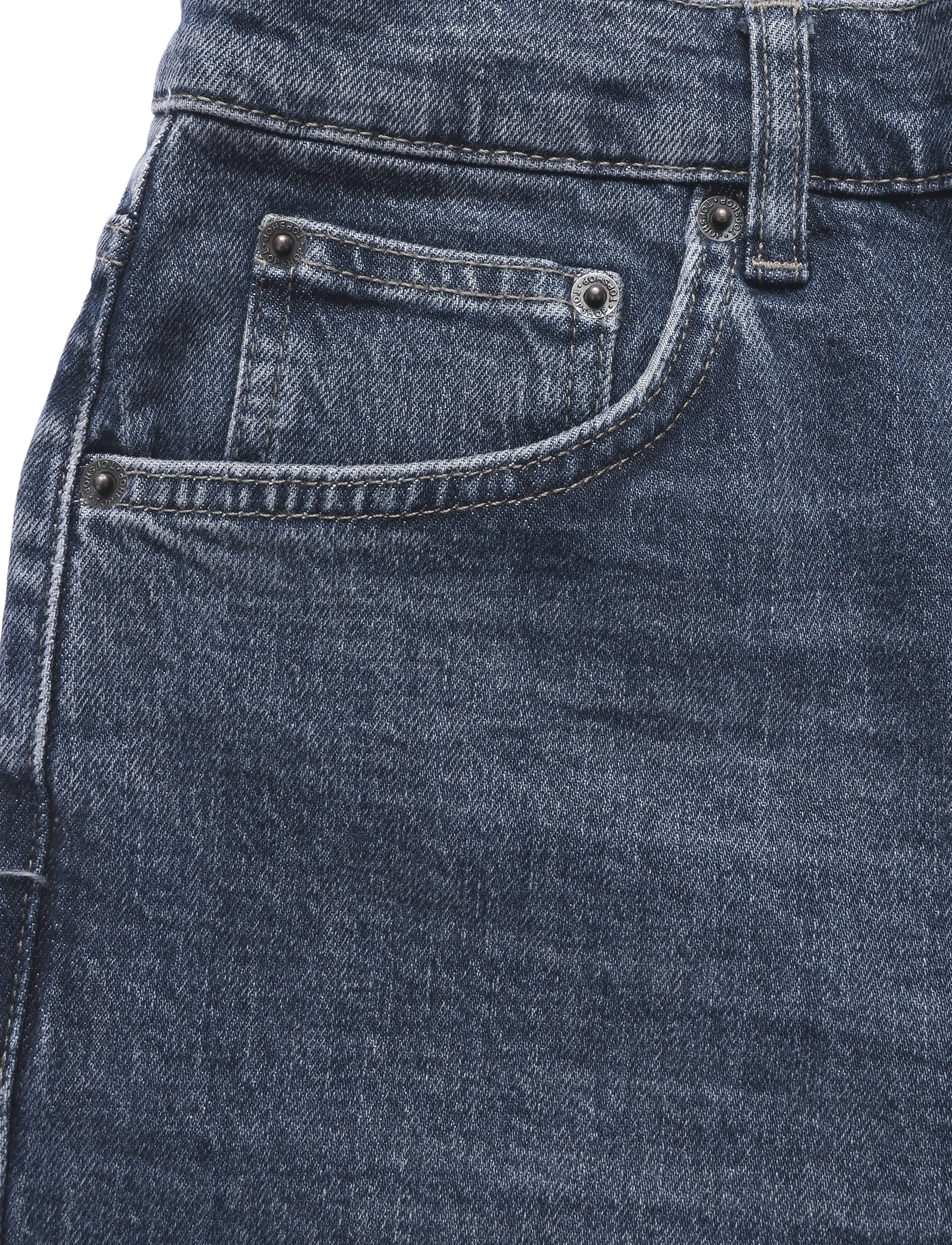 Topshop - TSKARLA MR STR DNM JEANS BB - gerade jeans - blue black denim - 2