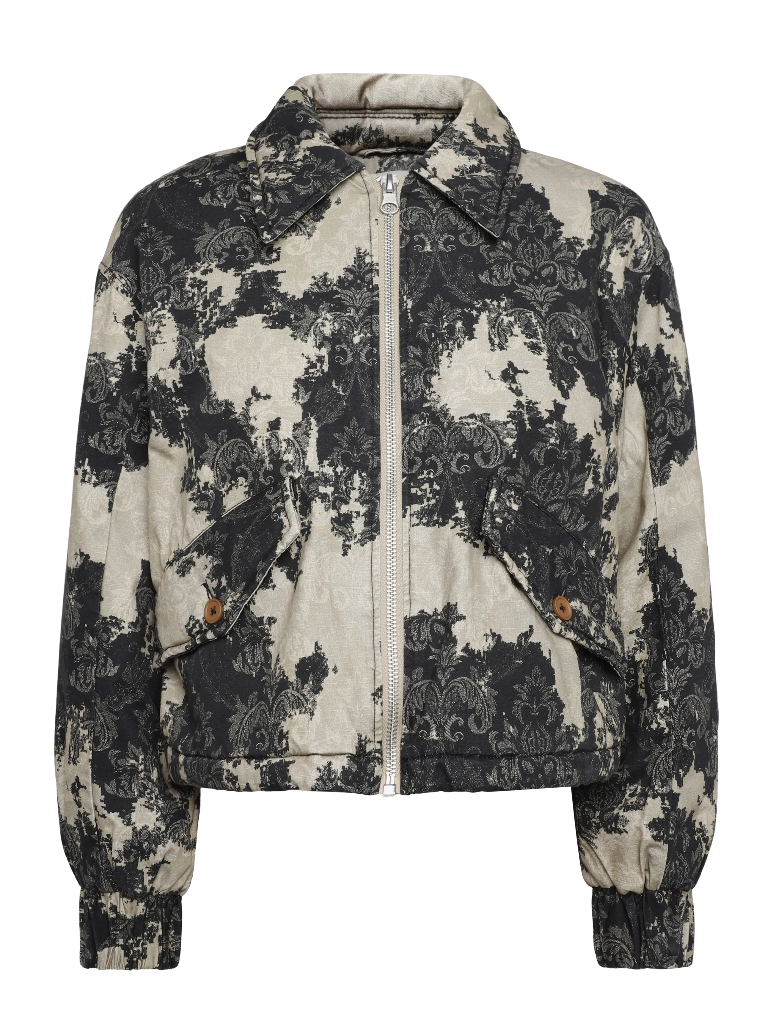 Topshop - TSHOPE PRINTED JACKET OTW - bomberjacken - abbey stone - 1