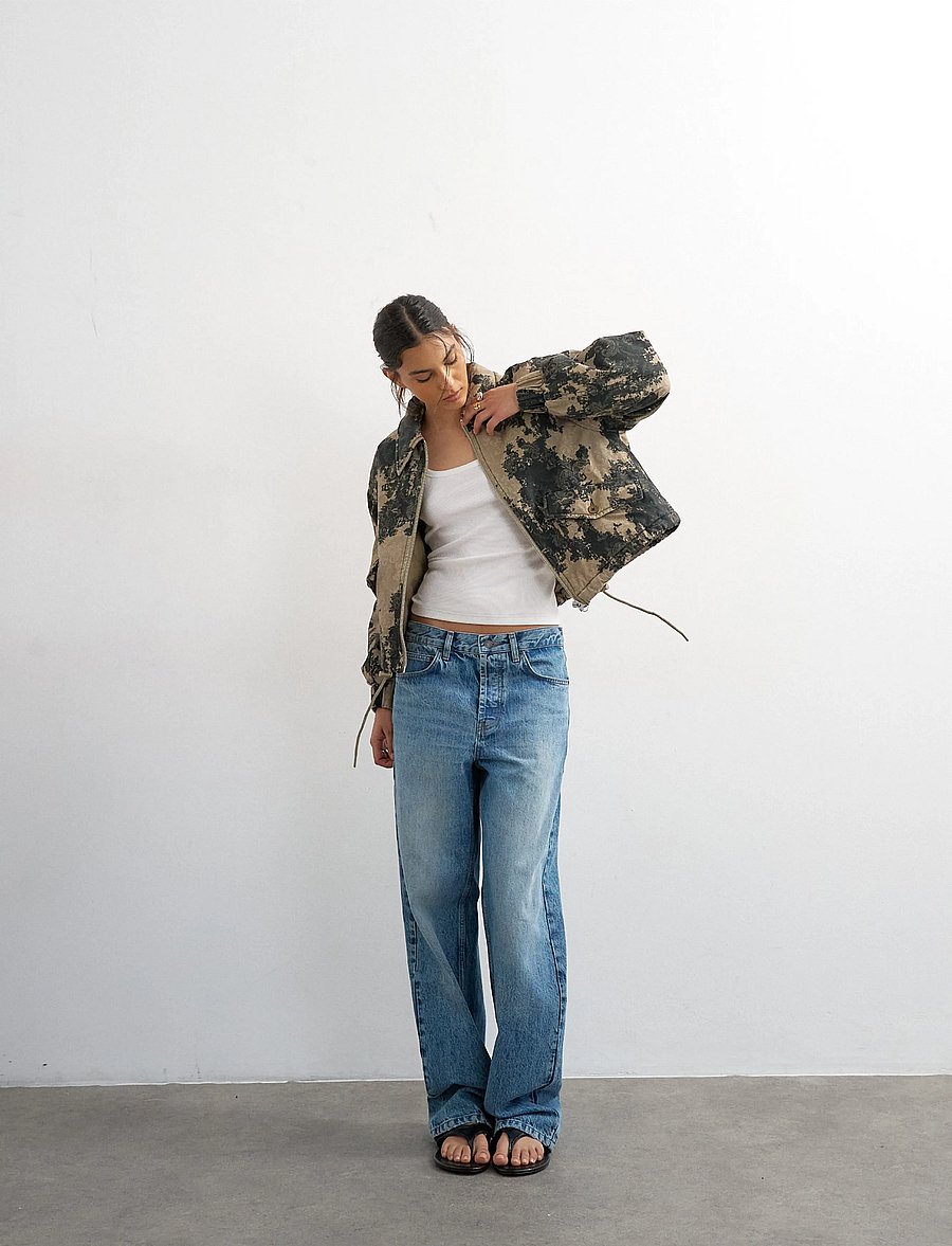 Topshop - TSHOPE PRINTED JACKET OTW - bomberjacken - abbey stone - 0