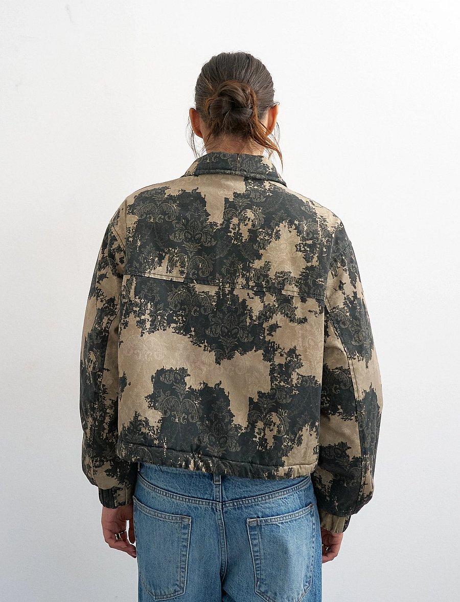 Topshop - TSHOPE PRINTED JACKET OTW - bomberjacken - abbey stone - 3