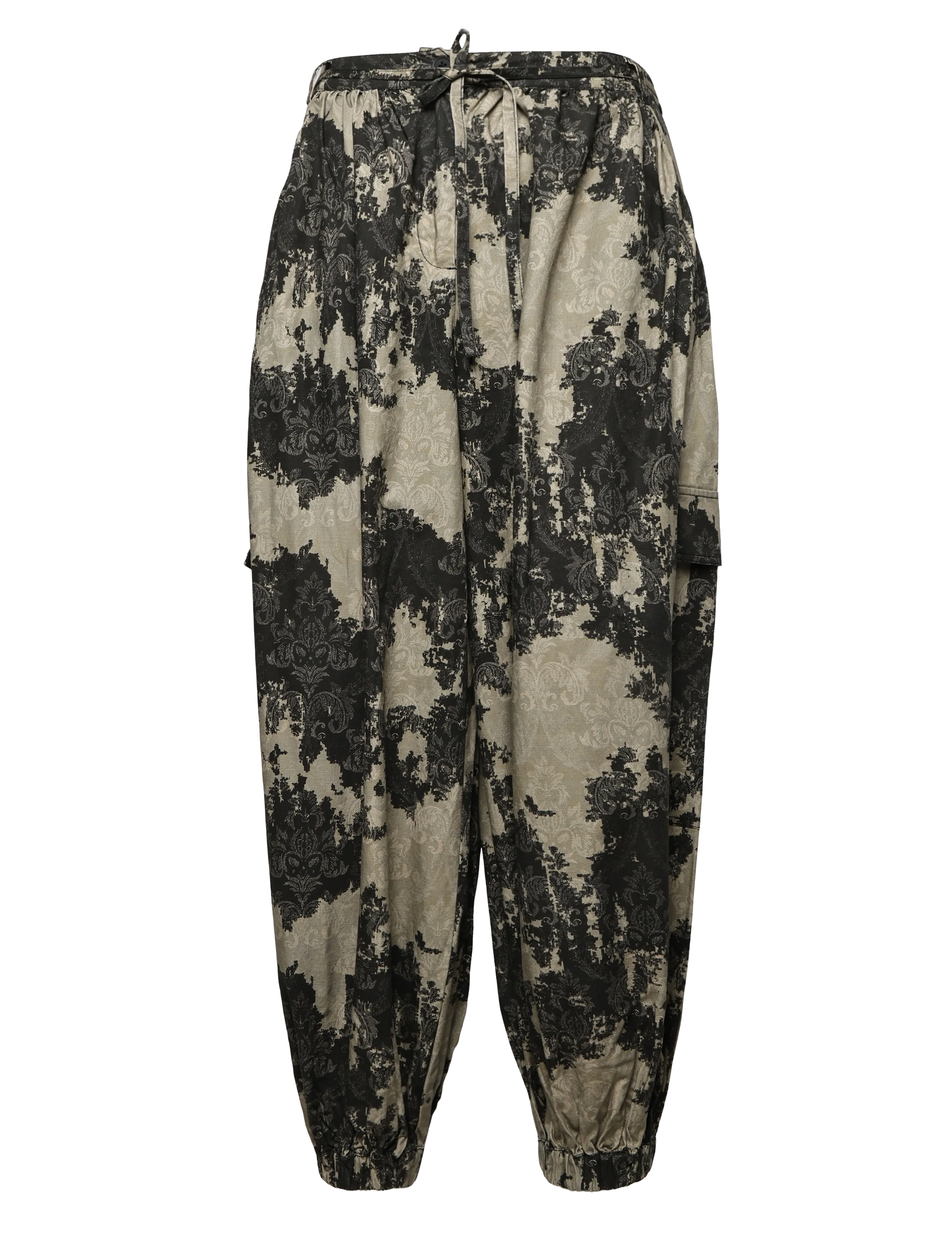 Topshop - TSKAMMI BALLOON AOP CARGO TROUSERS - cargobyxor - natural - 1