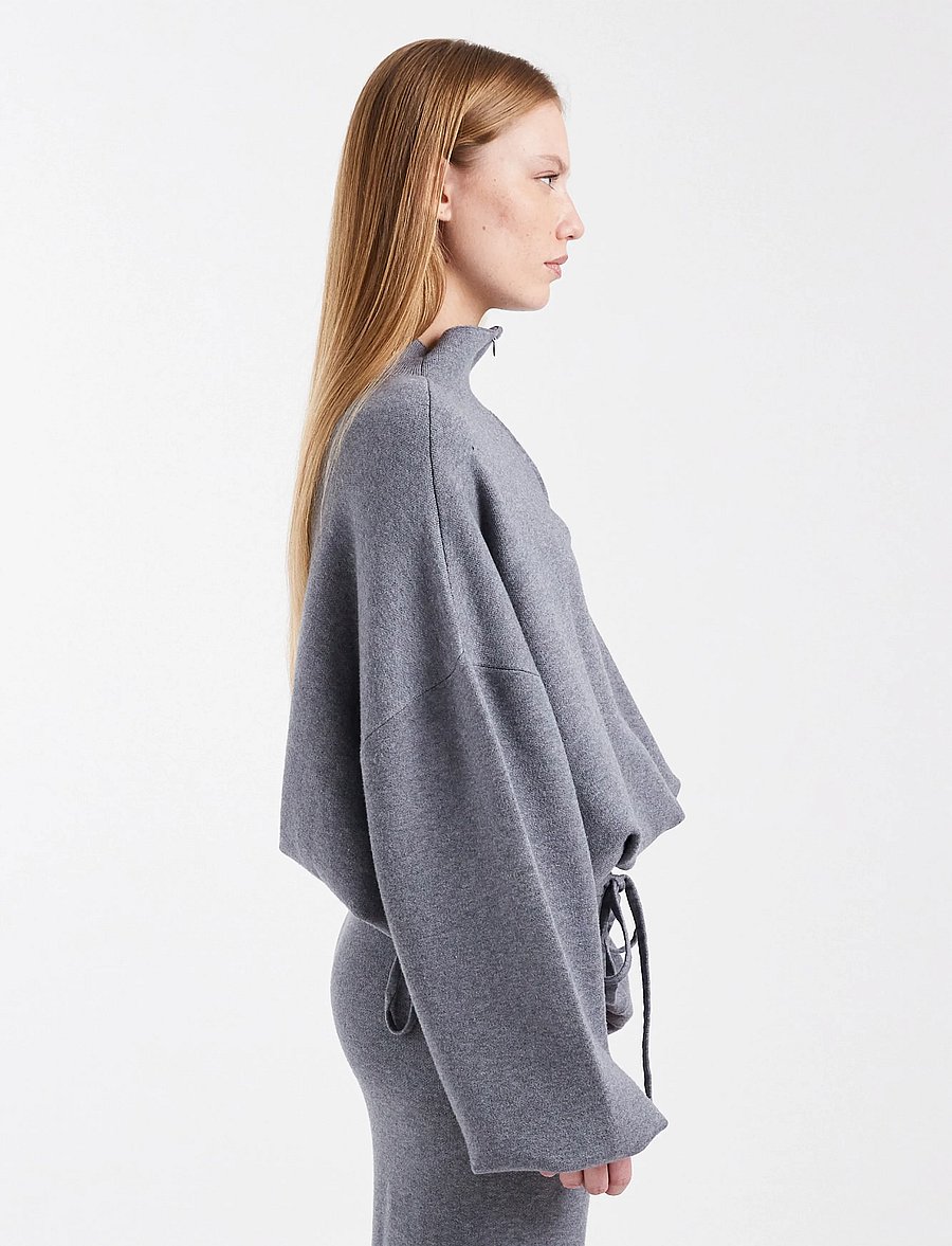 Topshop - TSFLORA KNITTED JUMPER KNT - kampsunid - grey - 4