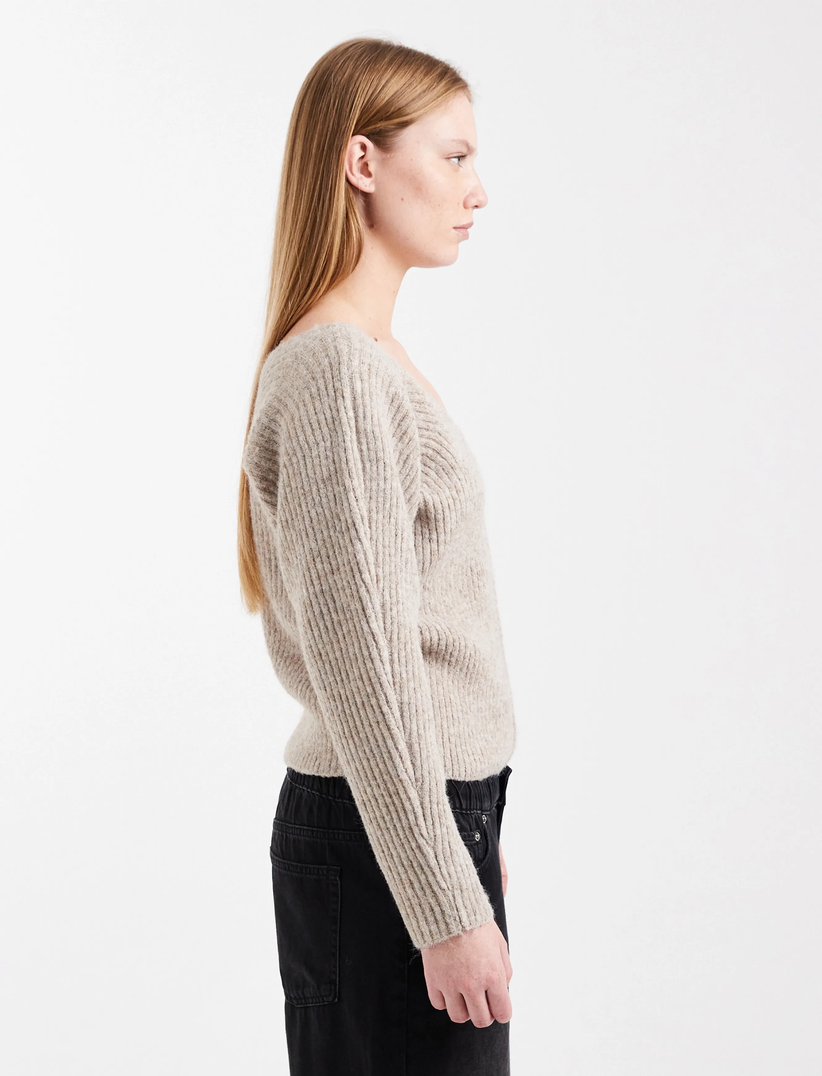 Topshop - TSFIONA KNITTED JUMPER KNT - stickade tröjor - oatmeal - 4