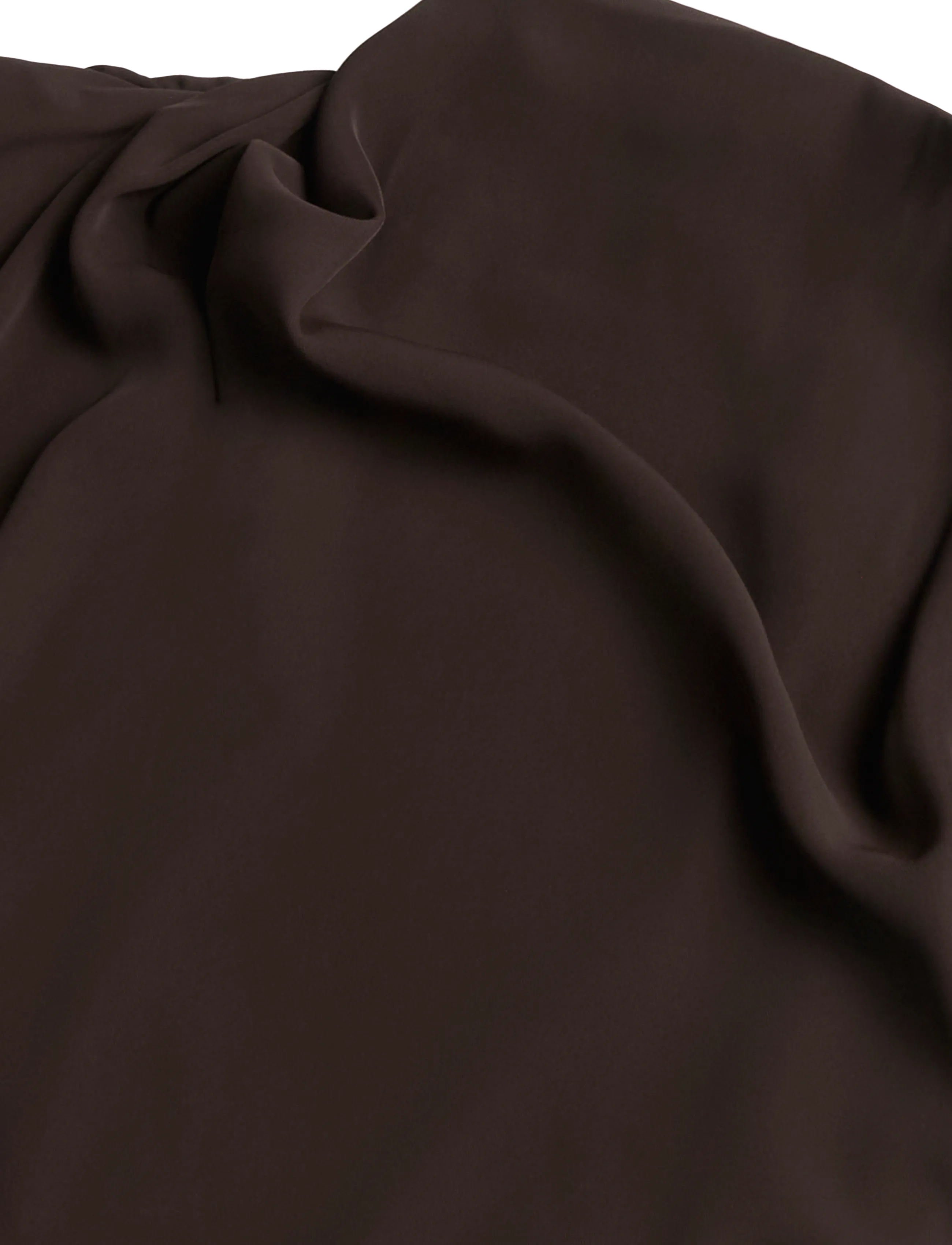 Topshop - TSABBY DRAPEY HIGH NECK DRESS WVN - evening dresses - chocolate brown - 5
