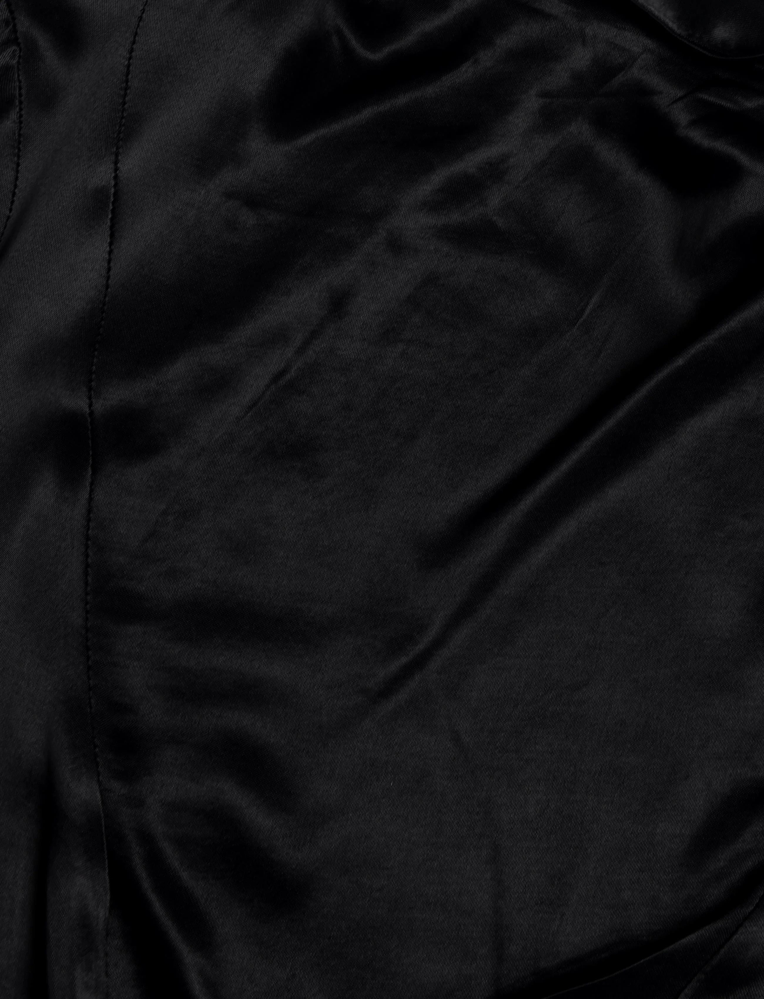 Topshop - TSAIA SATIN GROWN ON NECK MAXI DRESS WVN - jet black - 5